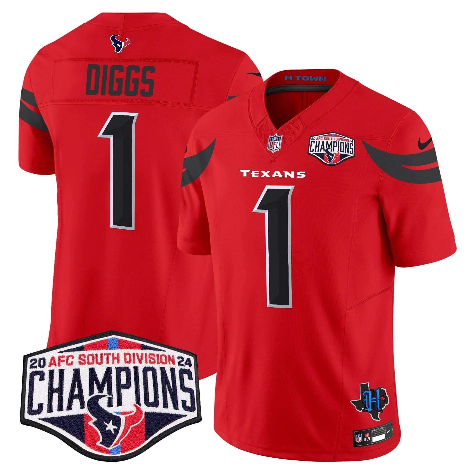 HT 2024 AFC South Division Champions Patch Vapor Limited Jersey