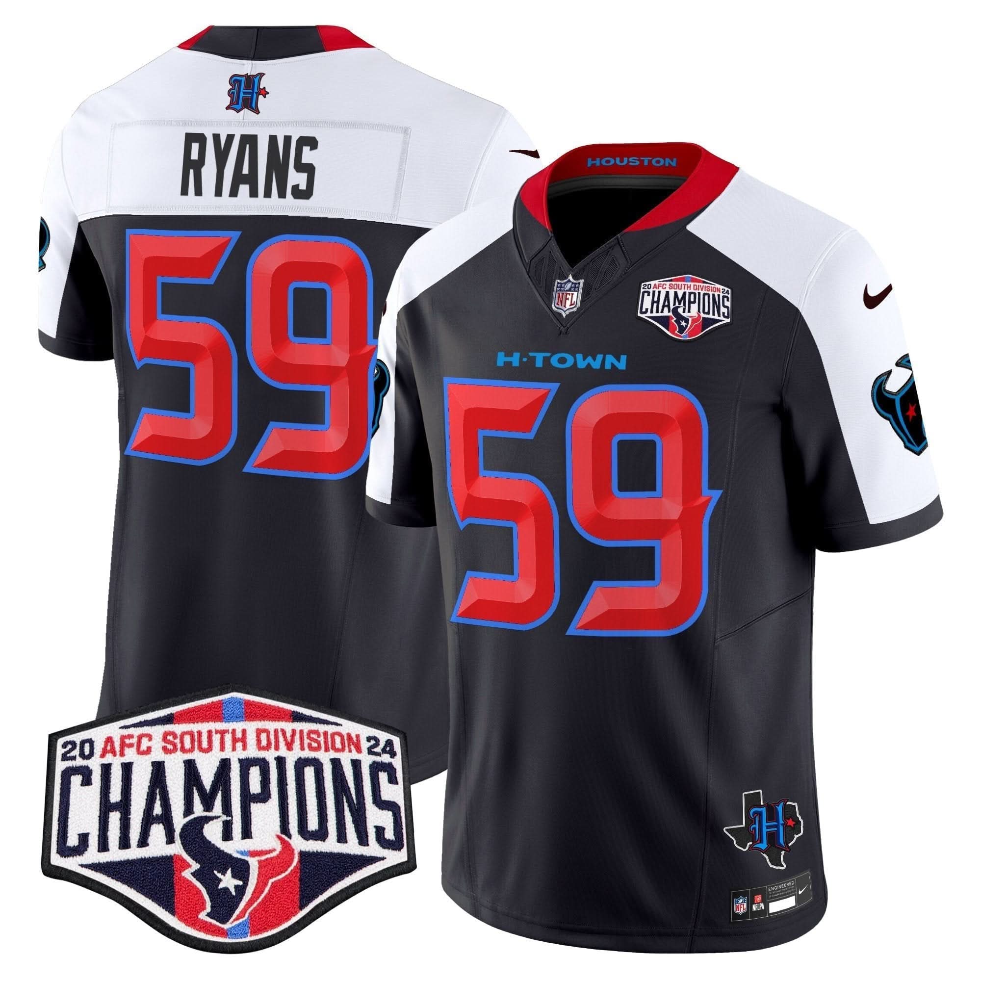 HT 2024 AFC South Division Champions Patch Vapor Limited Jersey