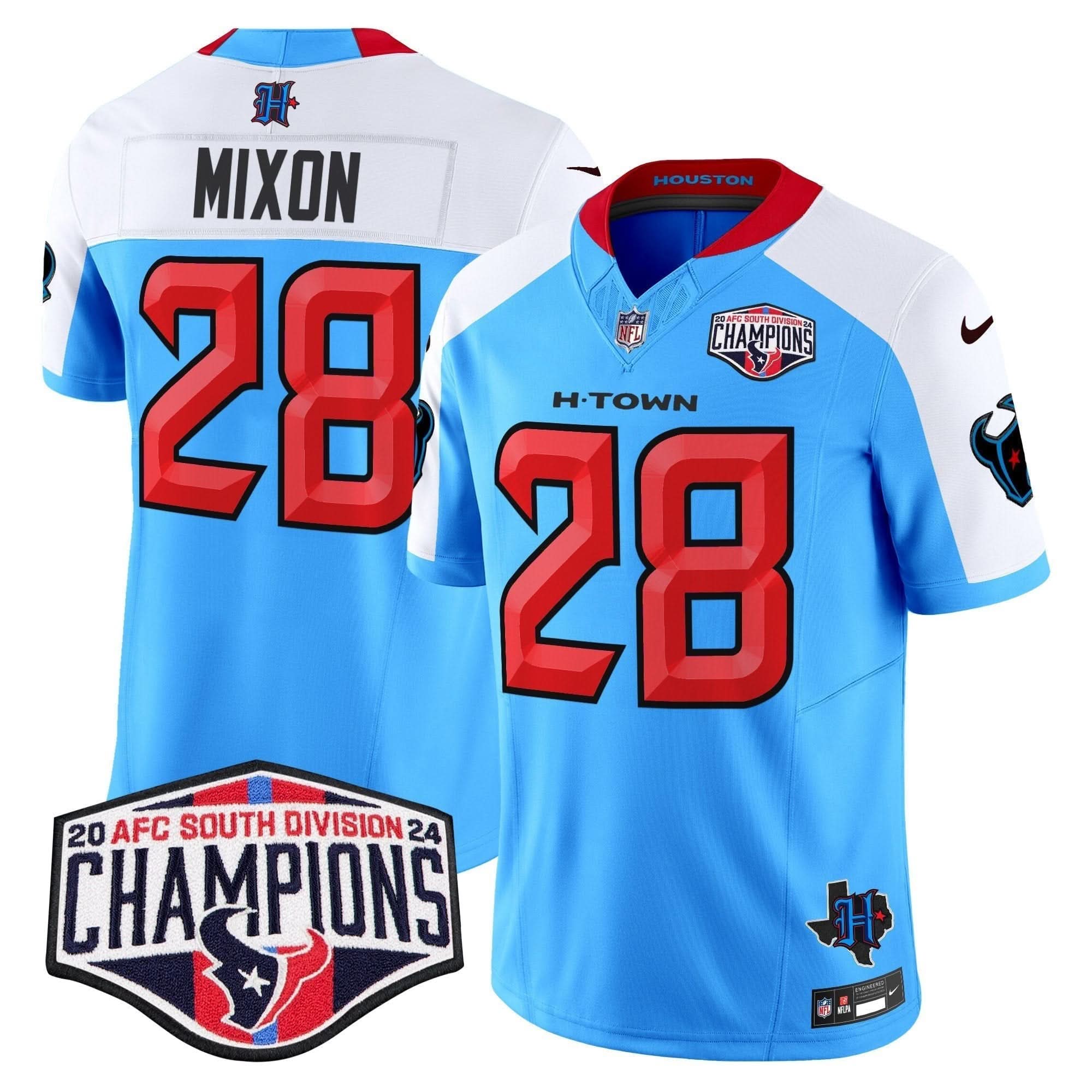 HT 2024 AFC South Division Champions Patch Vapor Limited Jersey