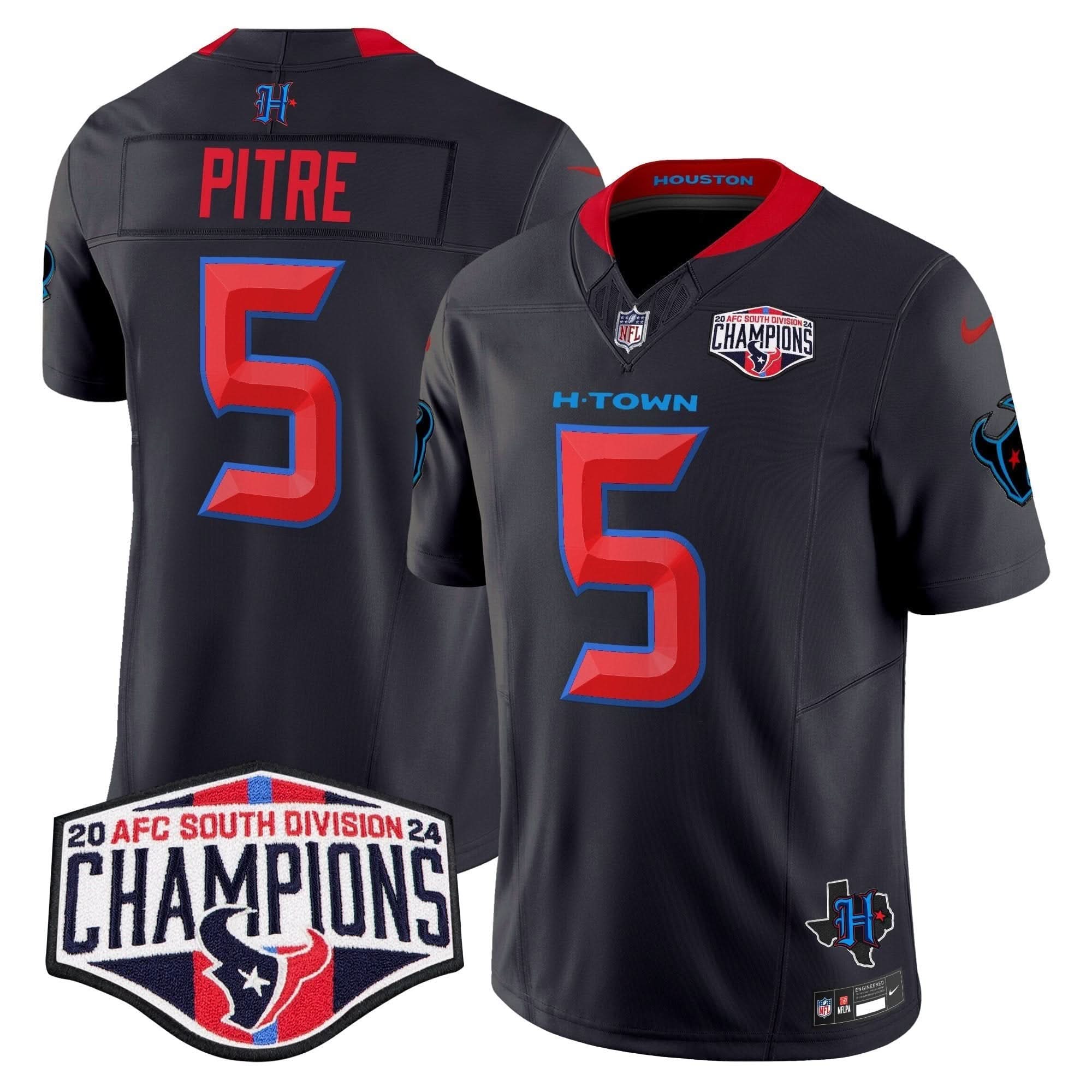 HT 2024 AFC South Division Champions Patch Vapor Limited Jersey