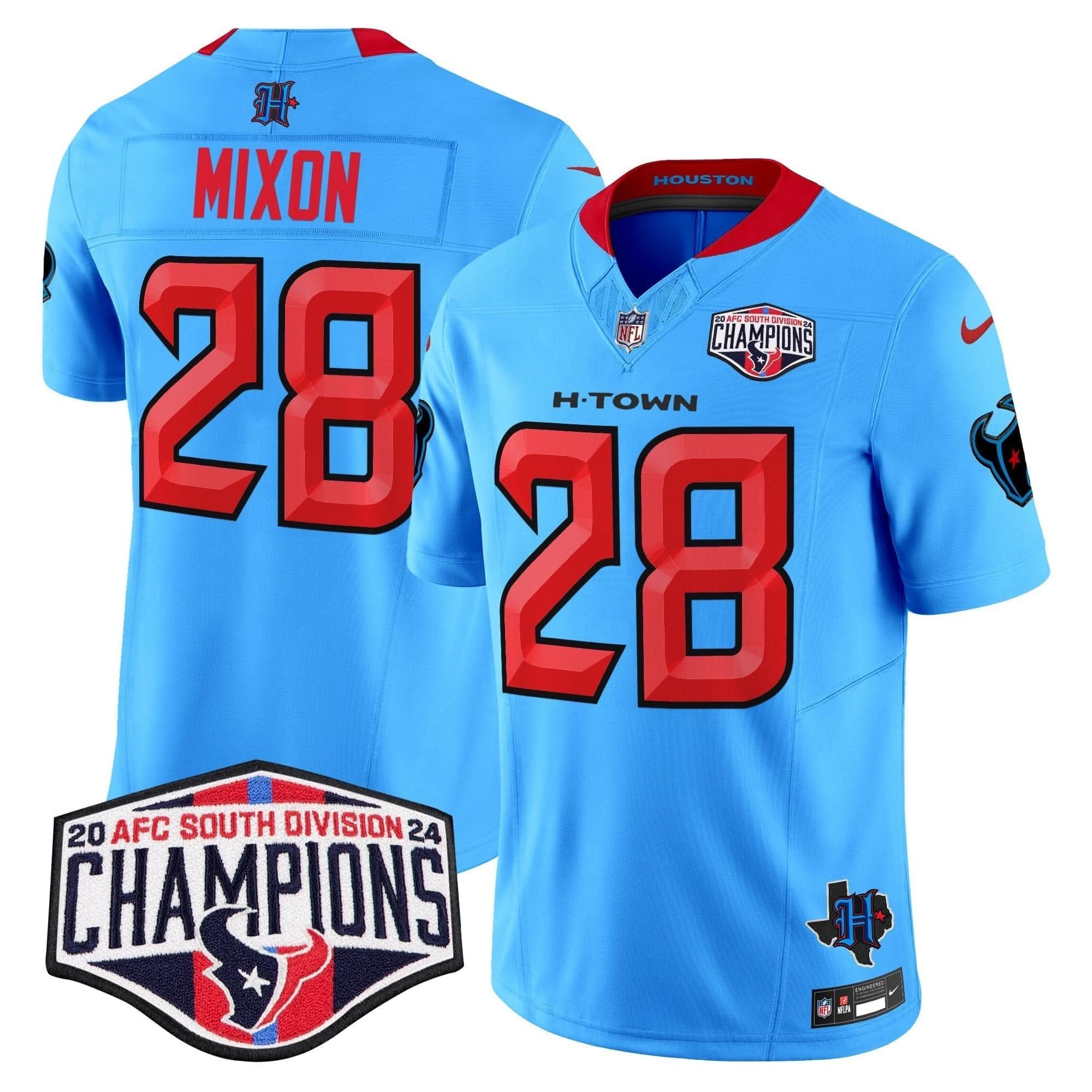 HT 2024 AFC South Division Champions Patch Vapor Limited Jersey