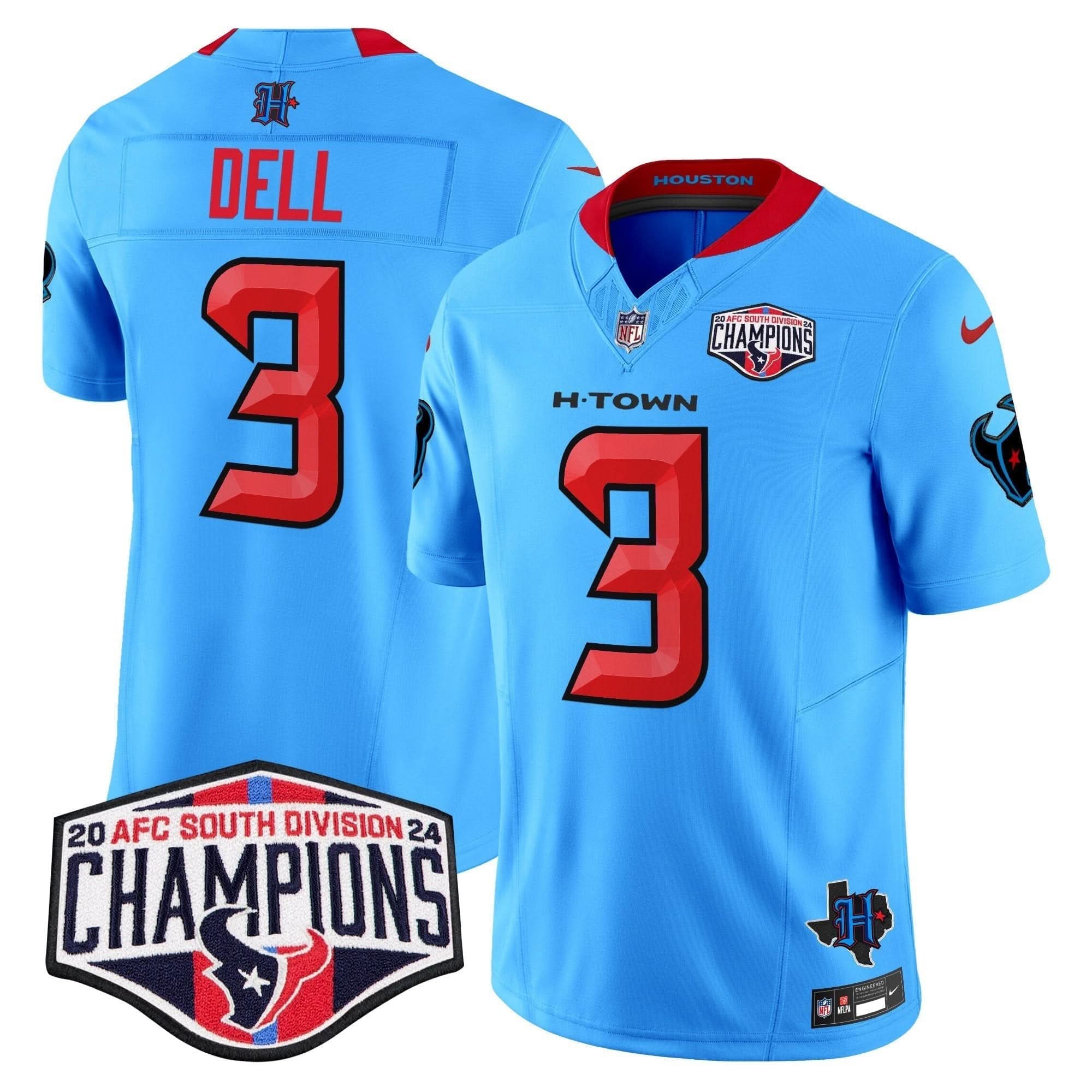 HT 2024 AFC South Division Champions Patch Vapor Limited Jersey