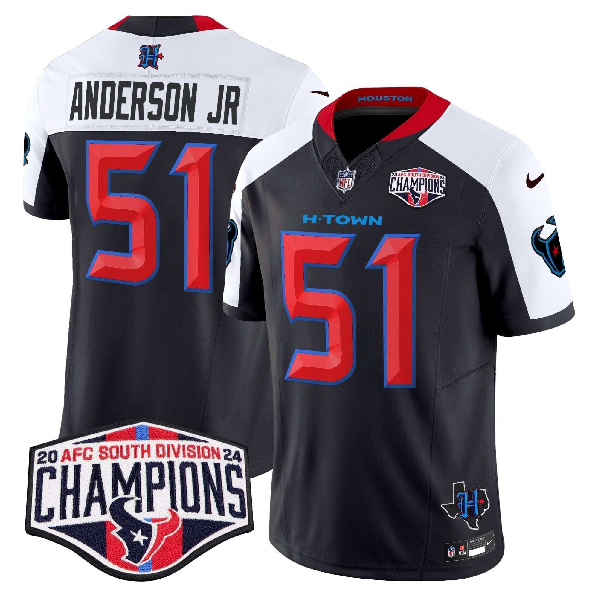 HT 2024 AFC South Division Champions Patch Vapor Limited Jersey