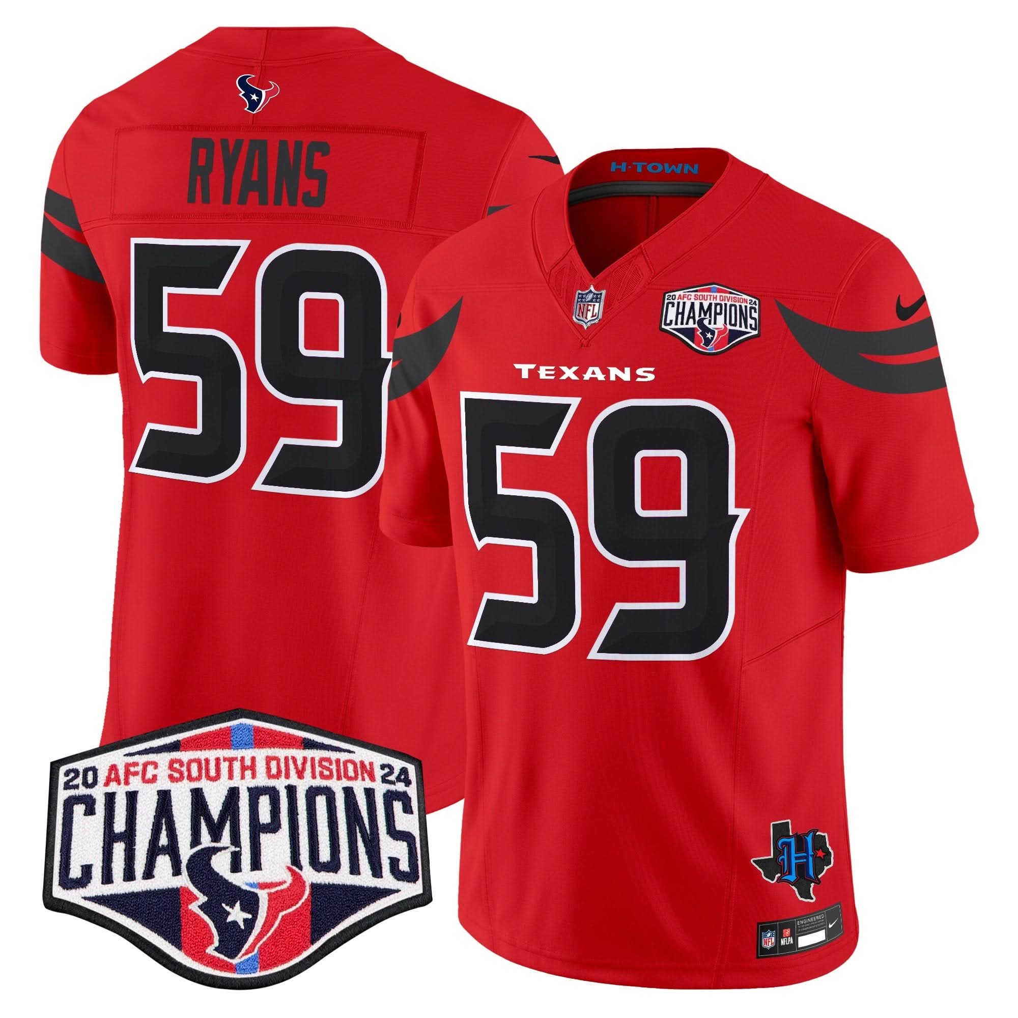 HT 2024 AFC South Division Champions Patch Vapor Limited Jersey