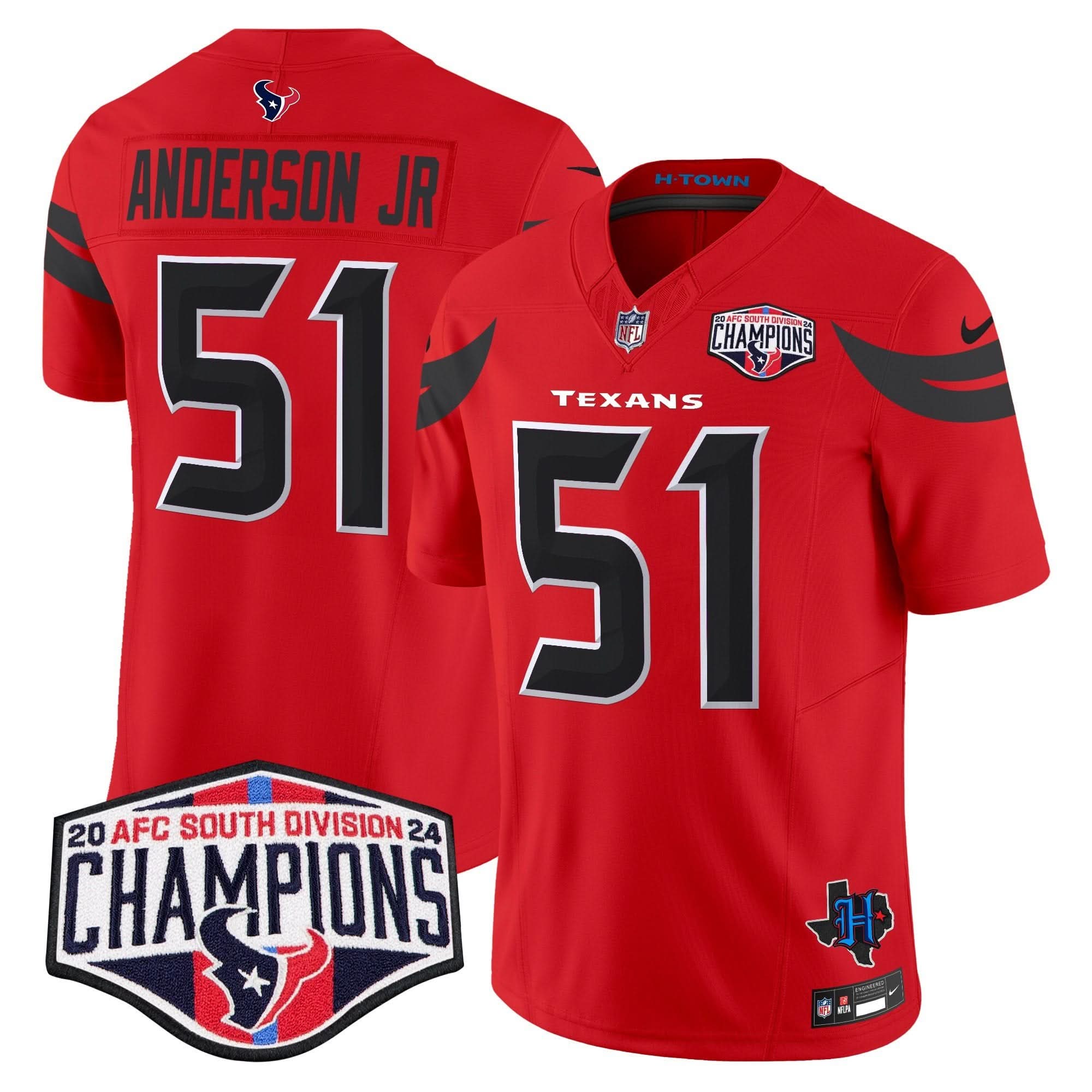 HT 2024 AFC South Division Champions Patch Vapor Limited Jersey