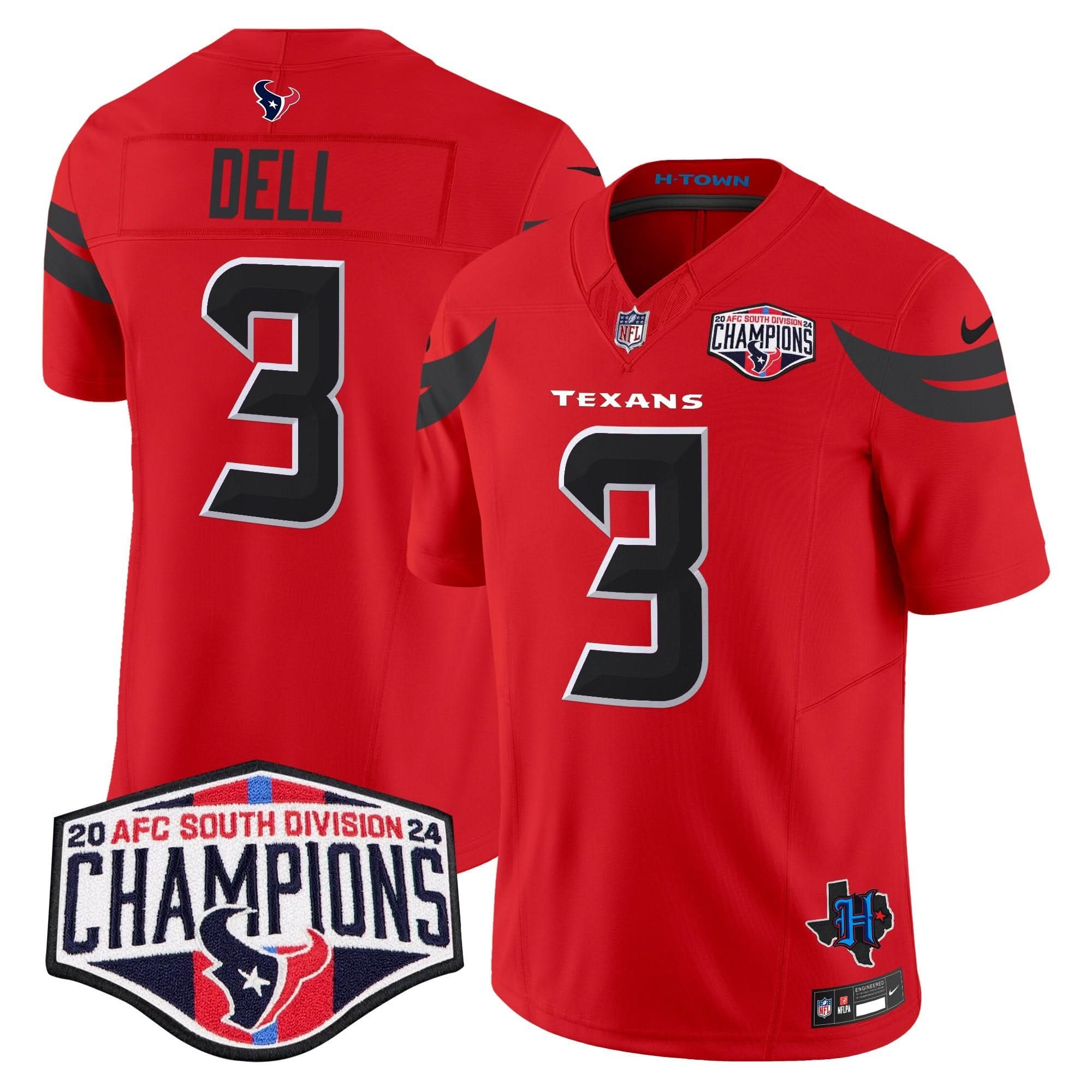 HT 2024 AFC South Division Champions Patch Vapor Limited Jersey