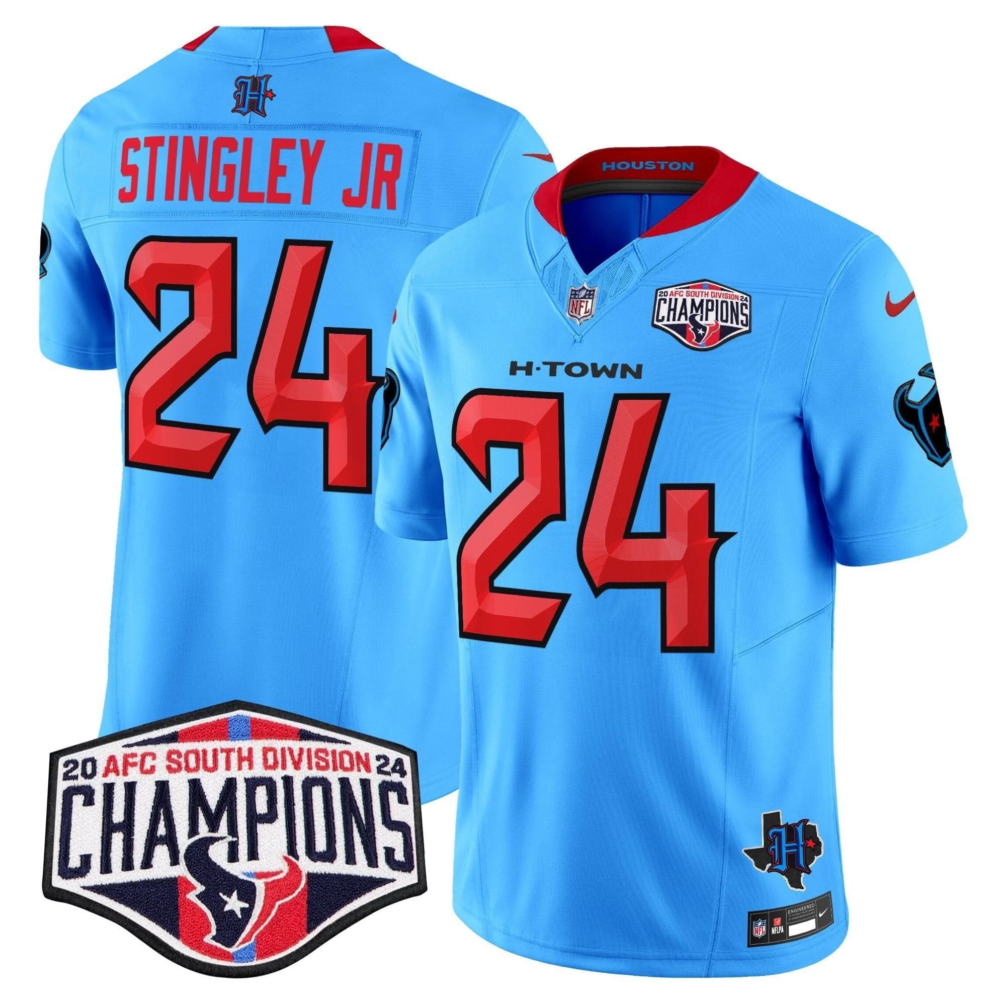 HT 2024 AFC South Division Champions Patch Vapor Limited Jersey