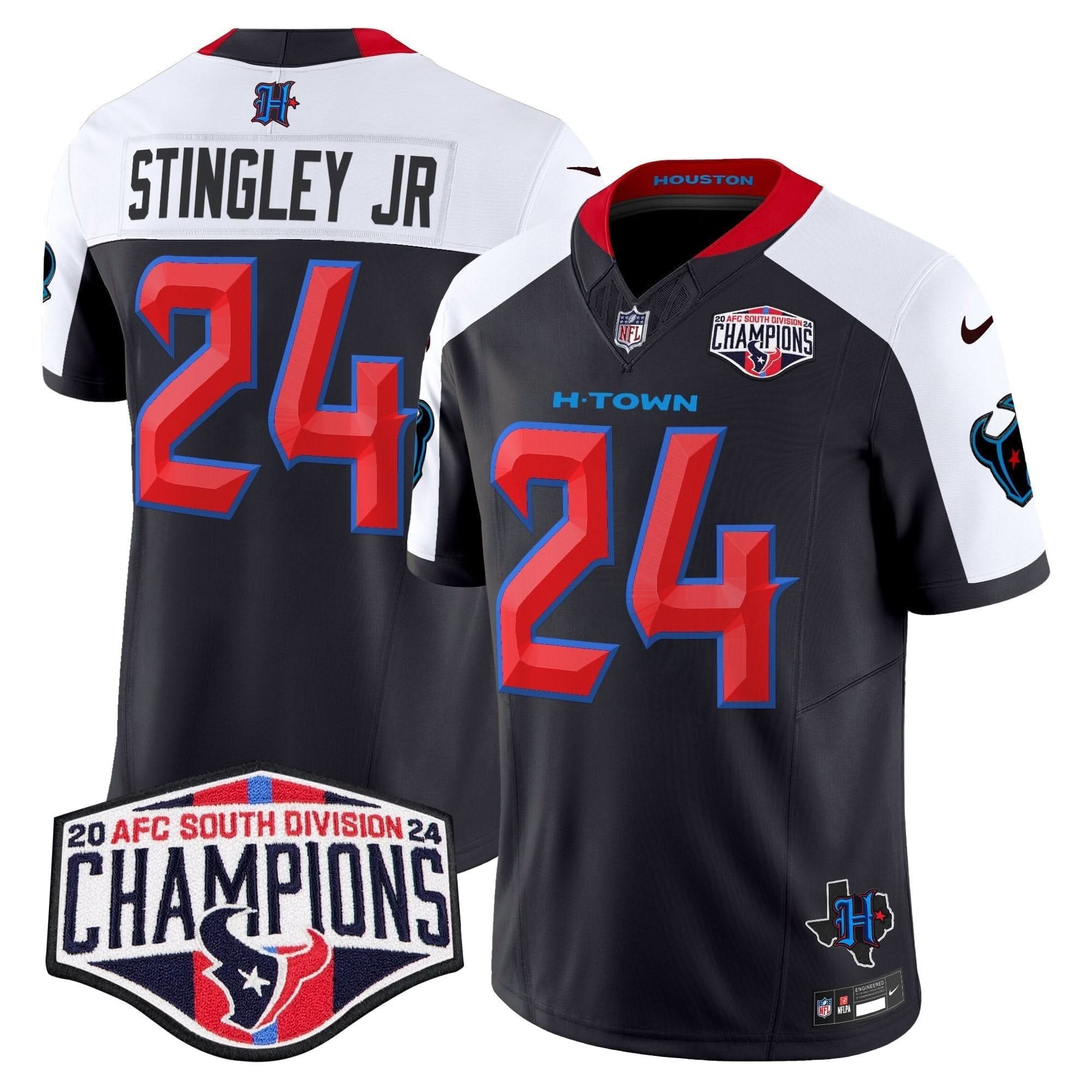 HT 2024 AFC South Division Champions Patch Vapor Limited Jersey