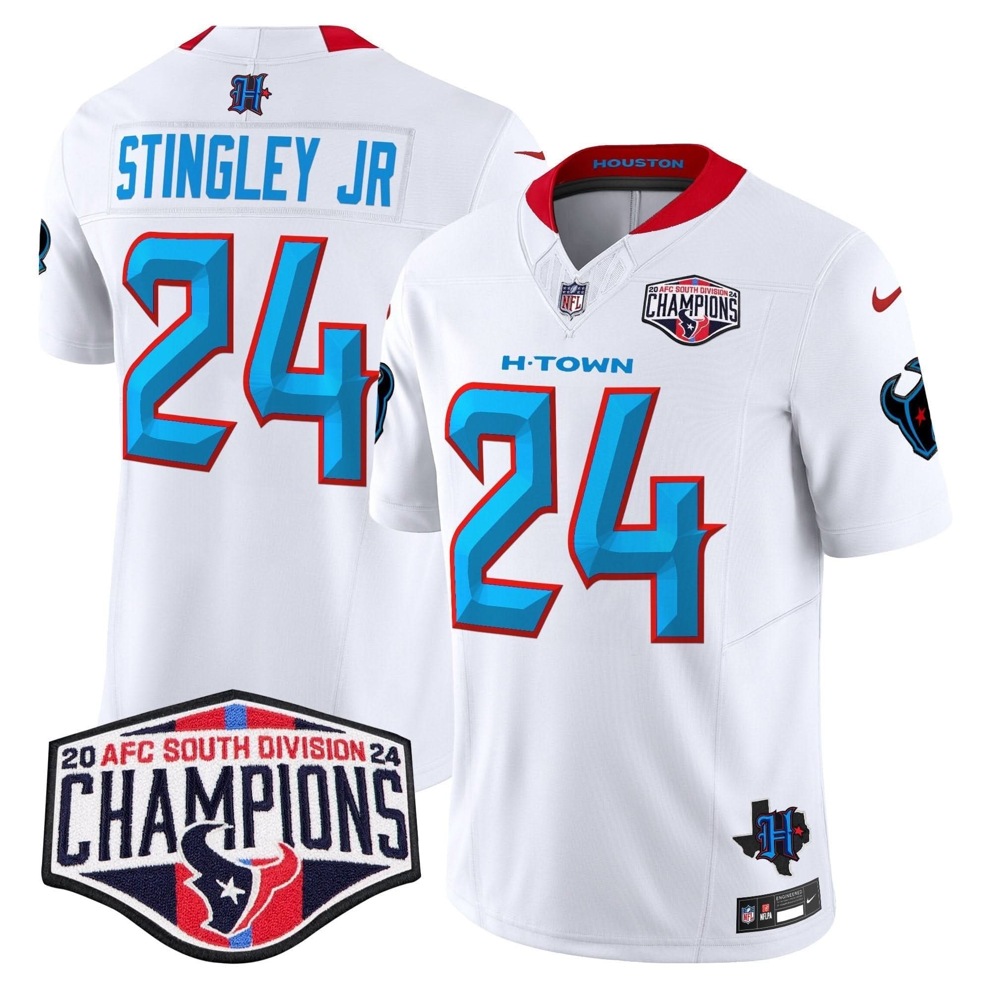 HT 2024 AFC South Division Champions Patch Vapor Limited Jersey