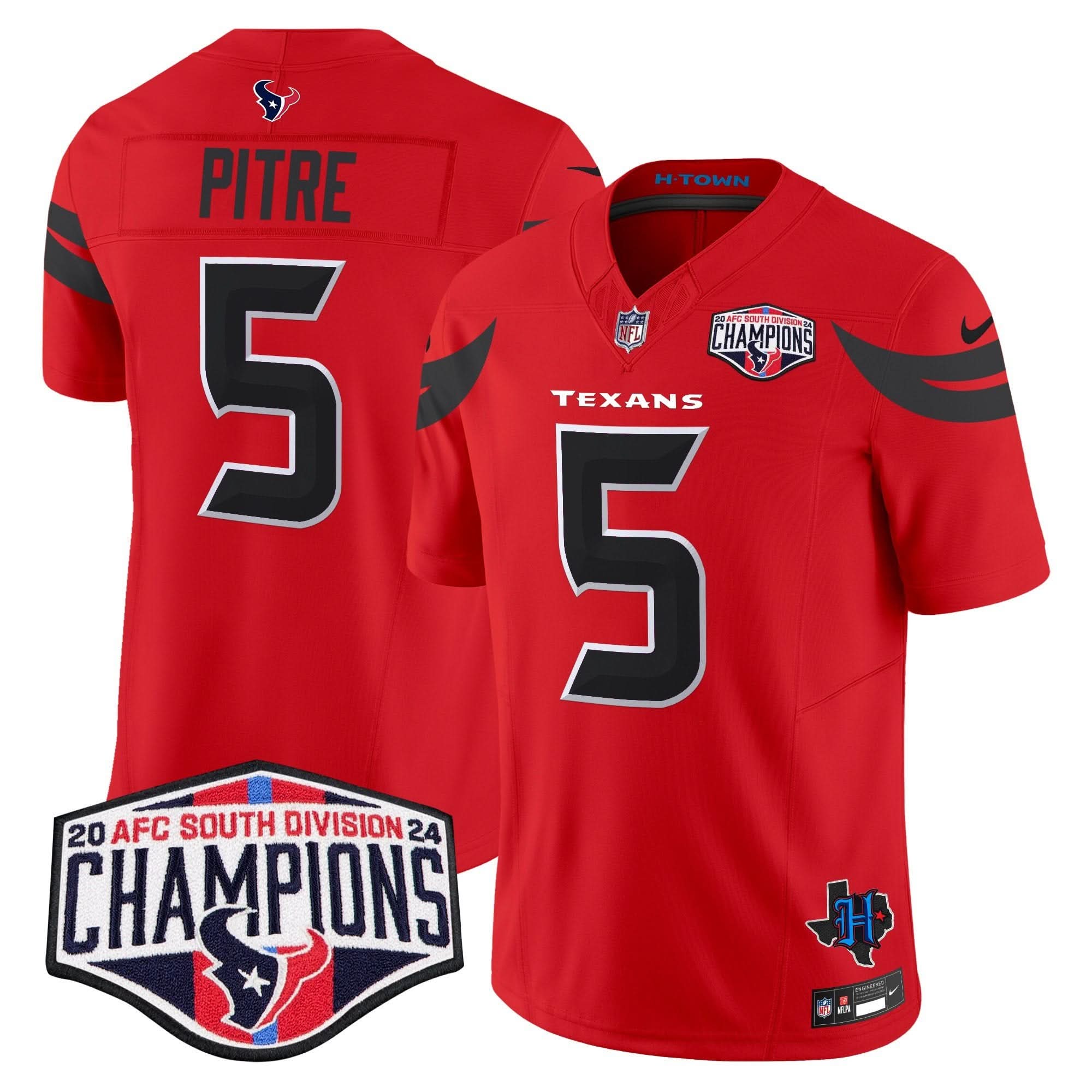 HT 2024 AFC South Division Champions Patch Vapor Limited Jersey