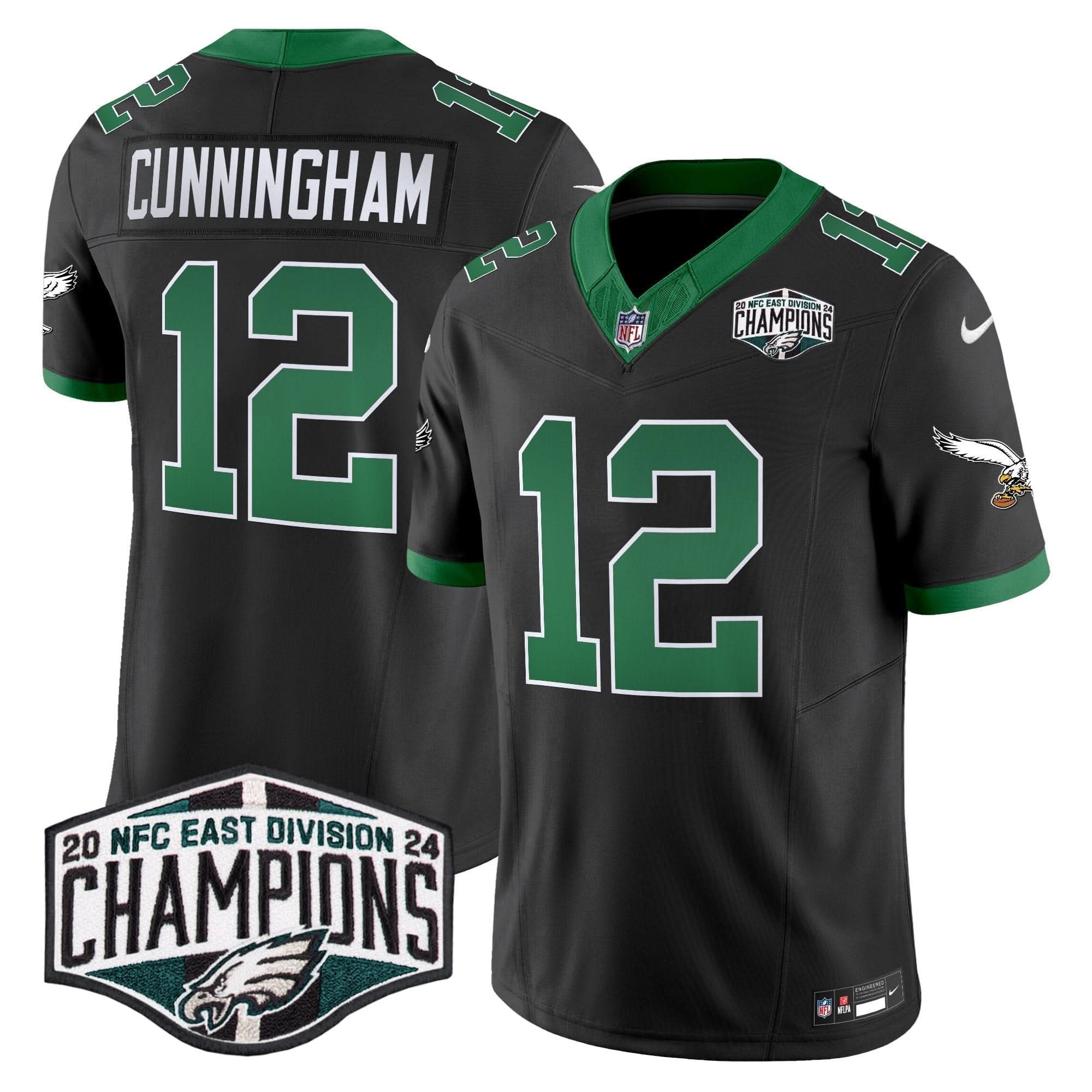 PE Kelly Green 2024 NFC East Division Champions Vapor Limited Jersey V2