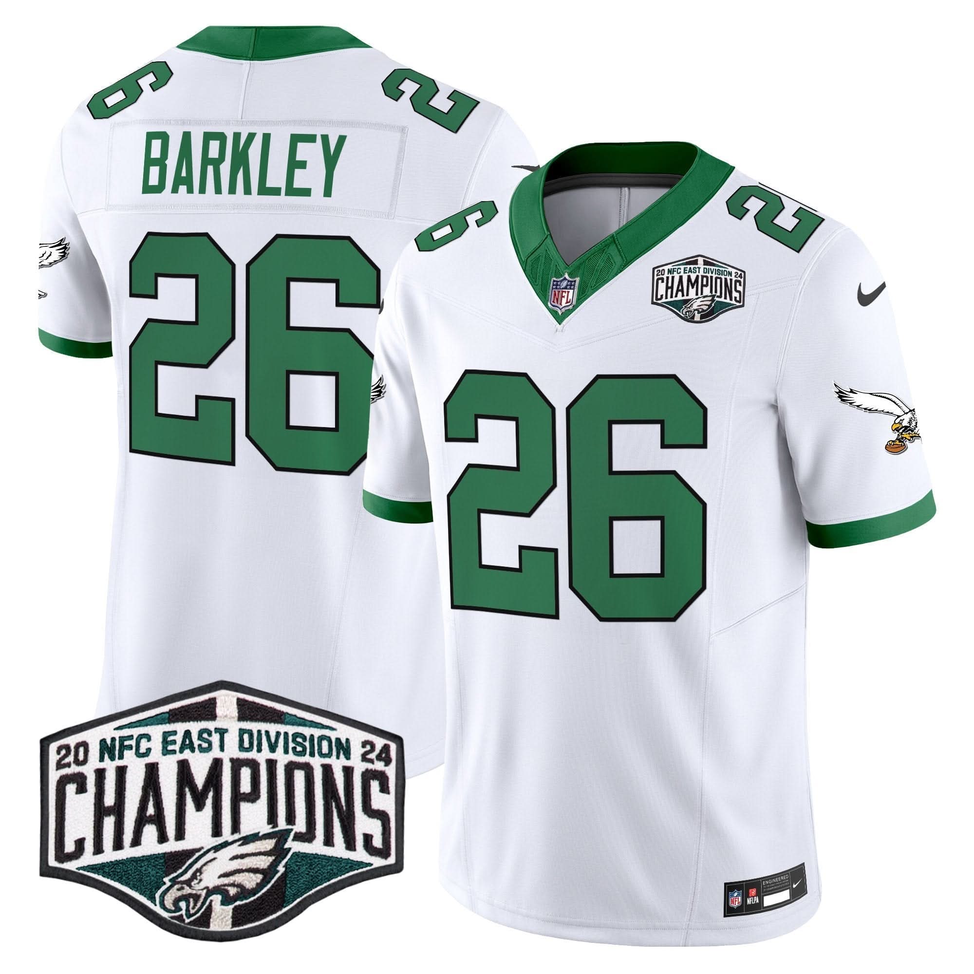 PE Kelly Green 2024 NFC East Division Champions Vapor Limited Jersey V2