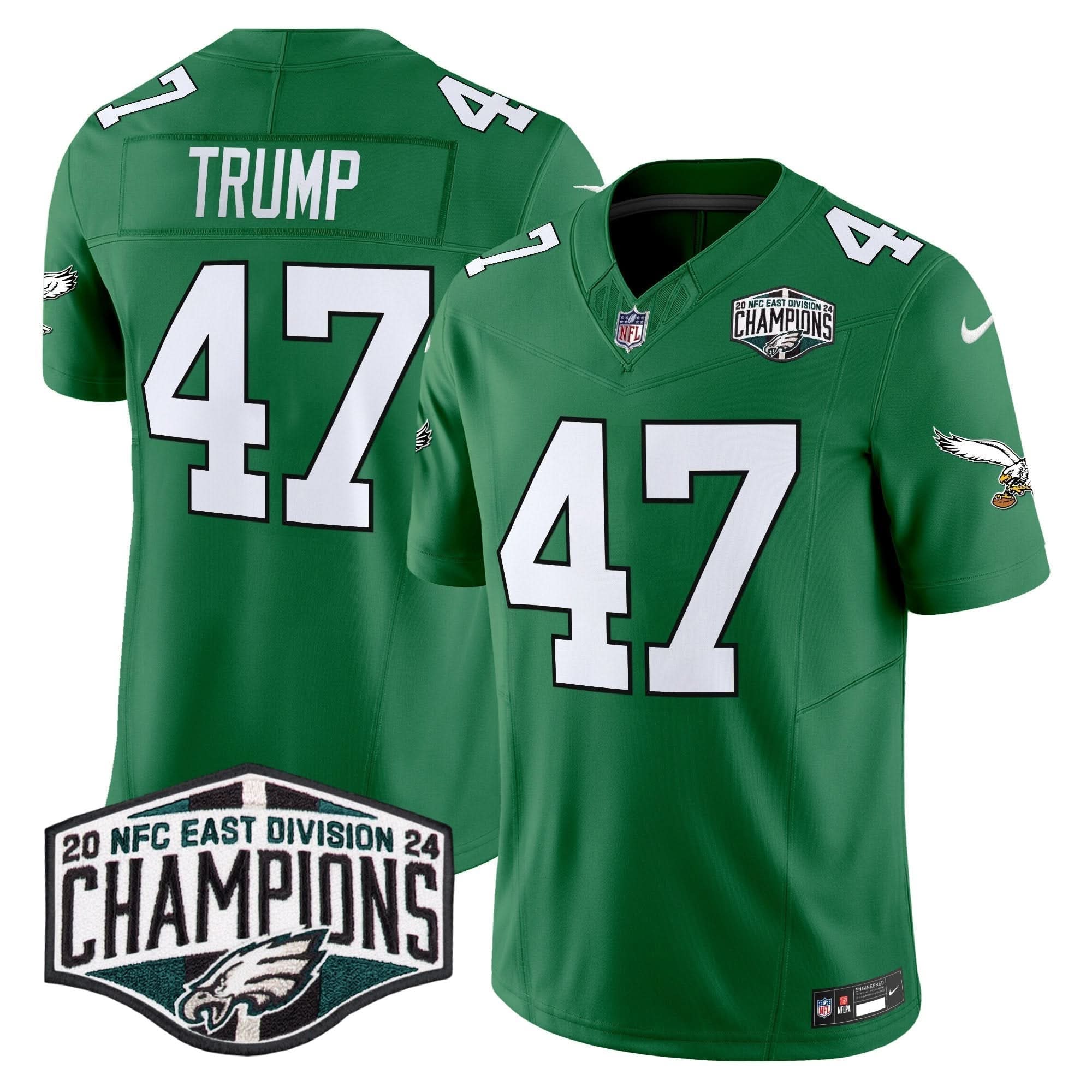 PE Kelly Green 2024 NFC East Division Champions Vapor Limited Jersey V2