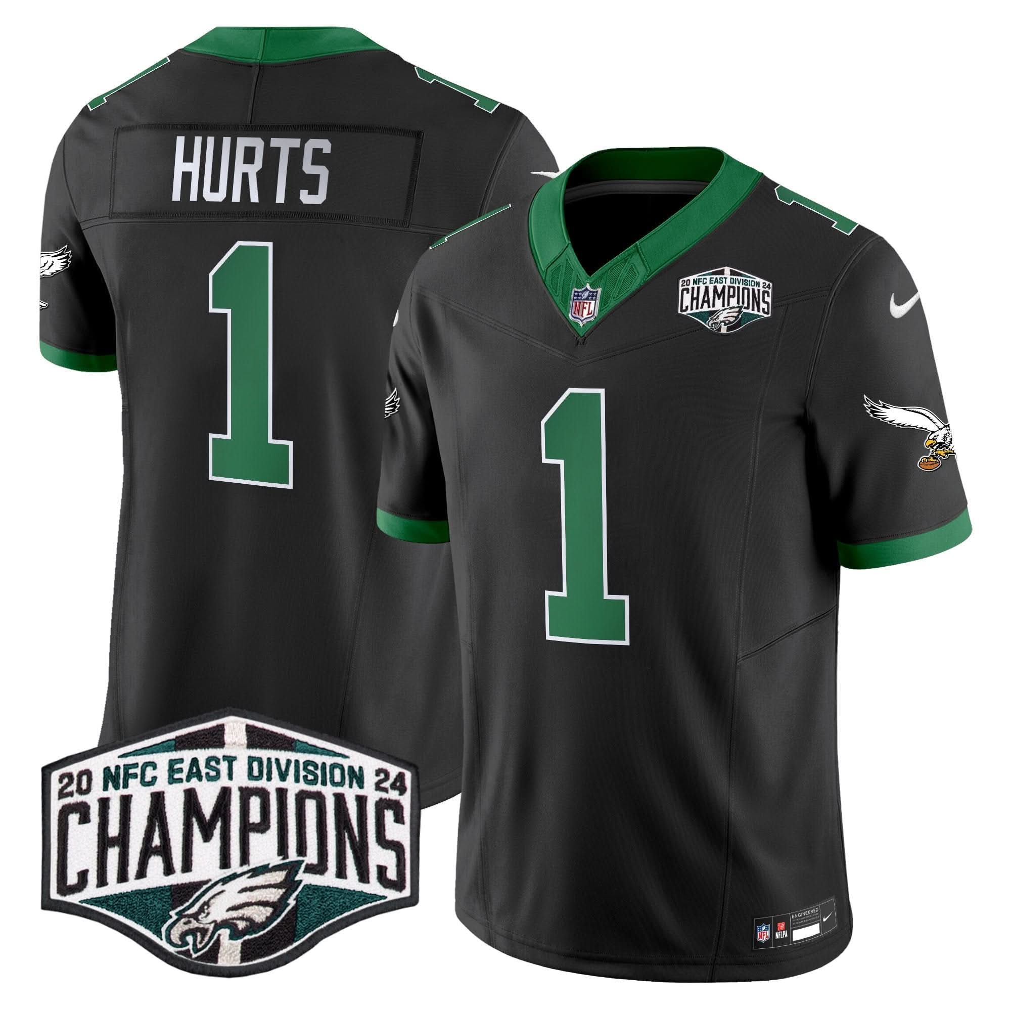 PE Kelly Green 2024 NFC East Division Champions Vapor Limited Jersey V2