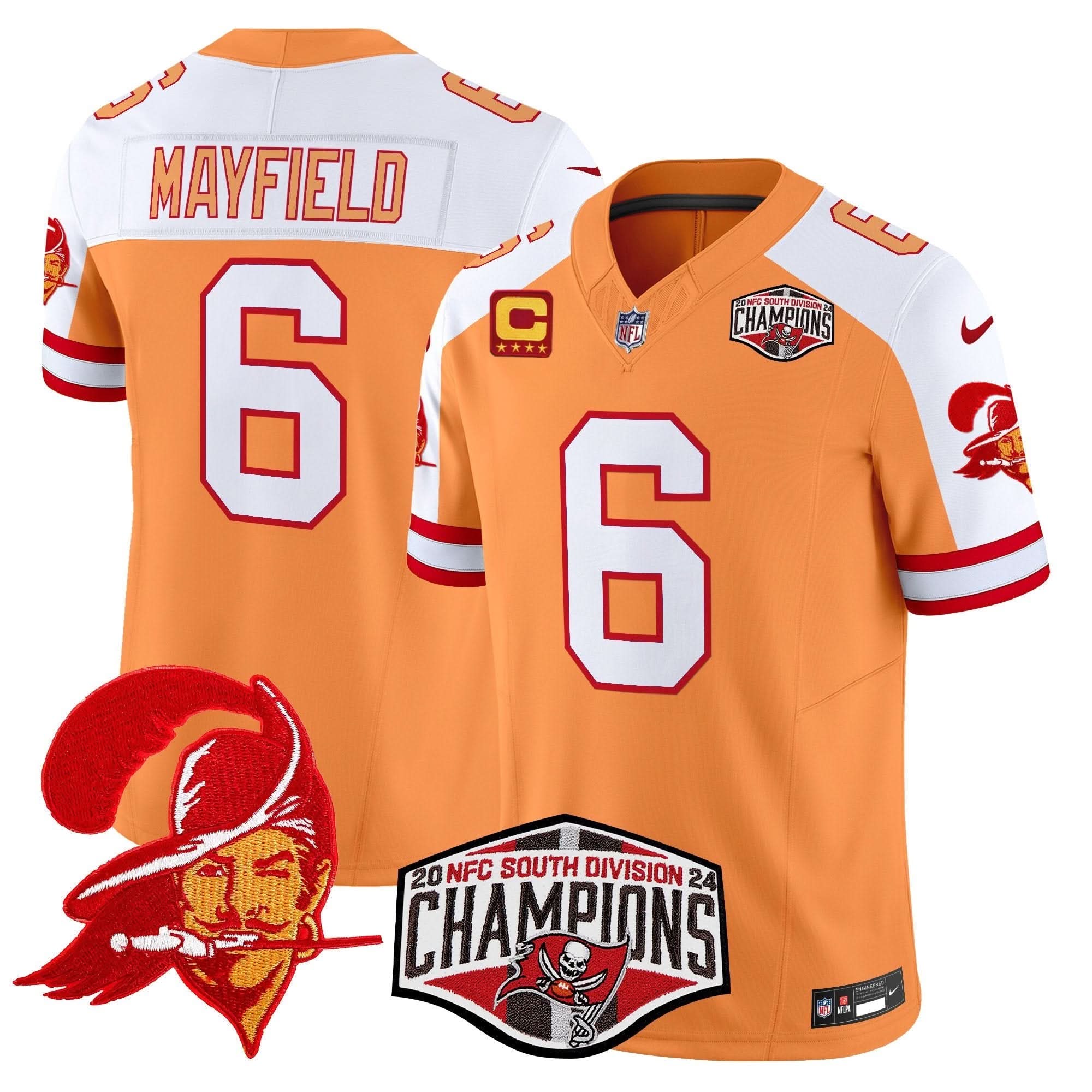TBB Throwback 2024 NFC South Division Champions Patch Vapor Limited Jersey