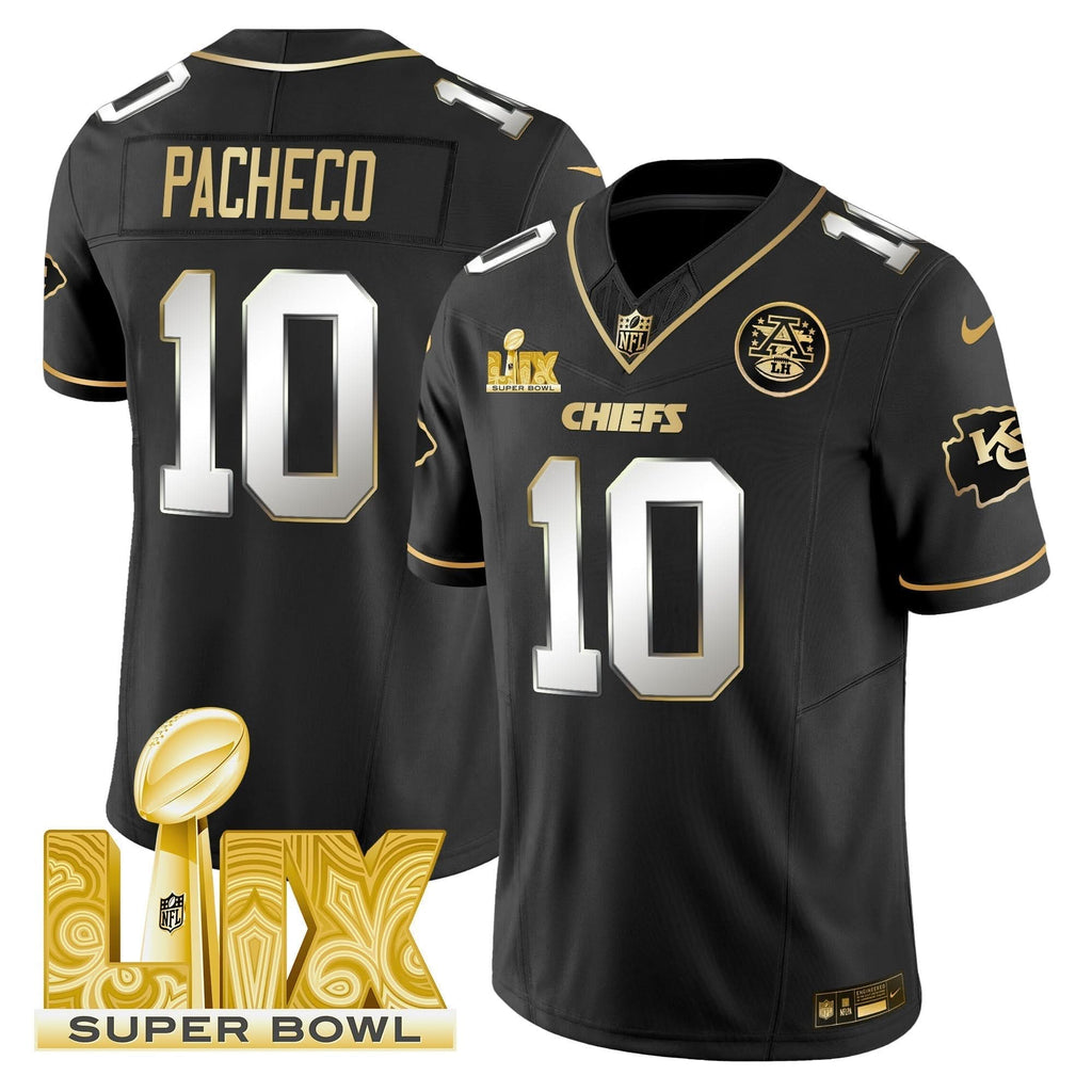 KC Super Bowl LIX Patch Gold Vapor Limited Jersey