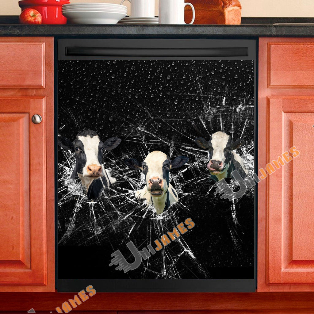 Holstein Broken Glasses Dishwasher Door Cover