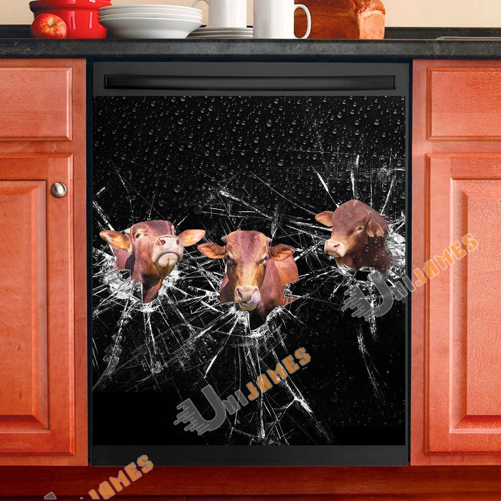 Beefmaster Broken Glasses Dishwasher Door Cover