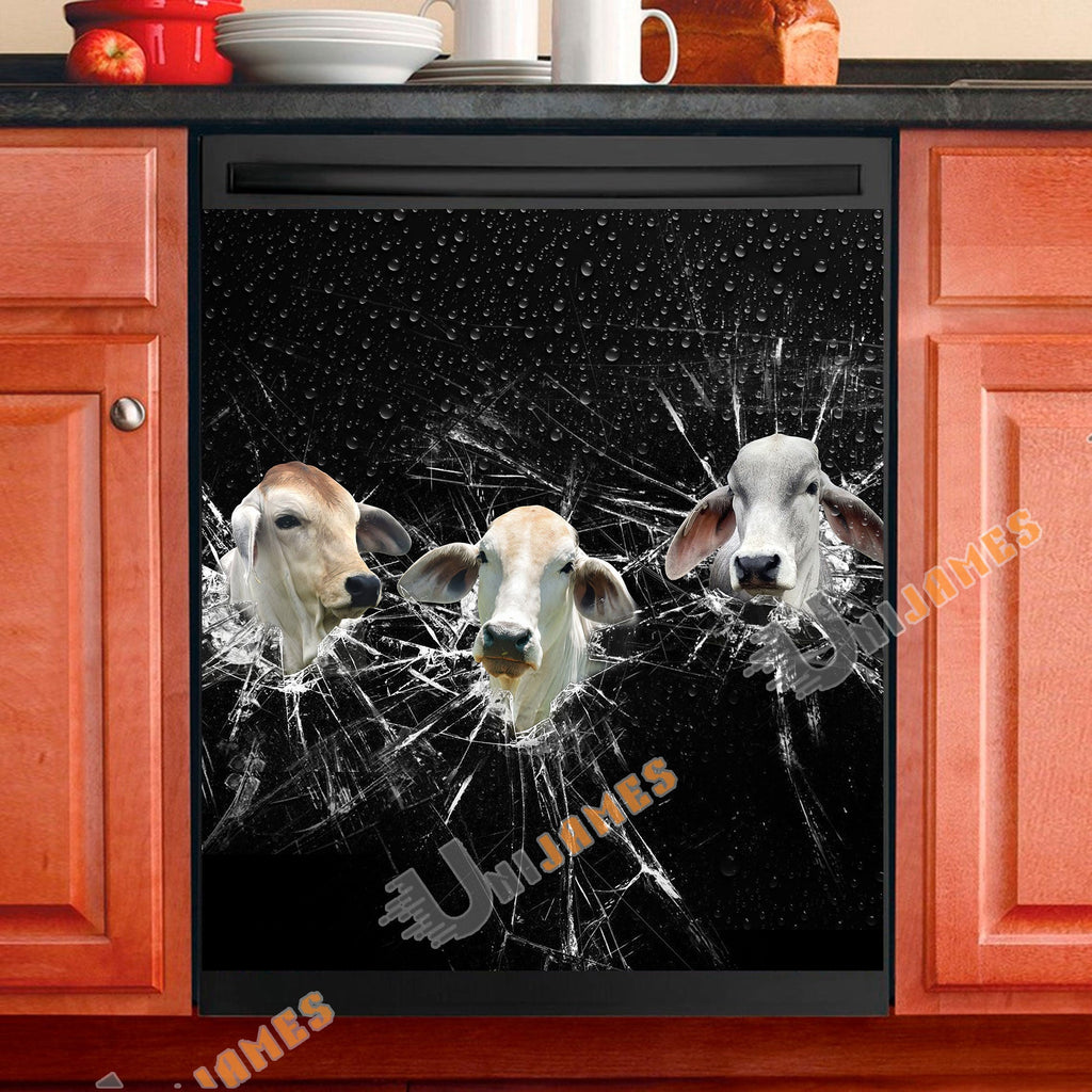 Brahman Broken Glasses Dishwasher Door Cover