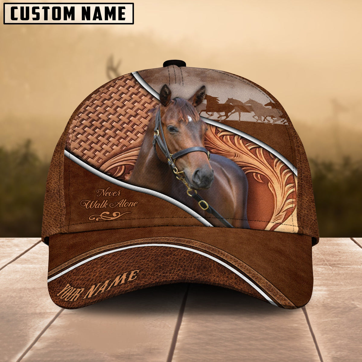 Morgan Never Walk Alone Personalized Name Cap