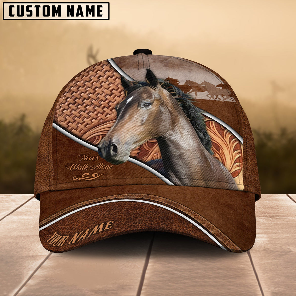 Hackney Never Walk Alone Personalized Name Cap