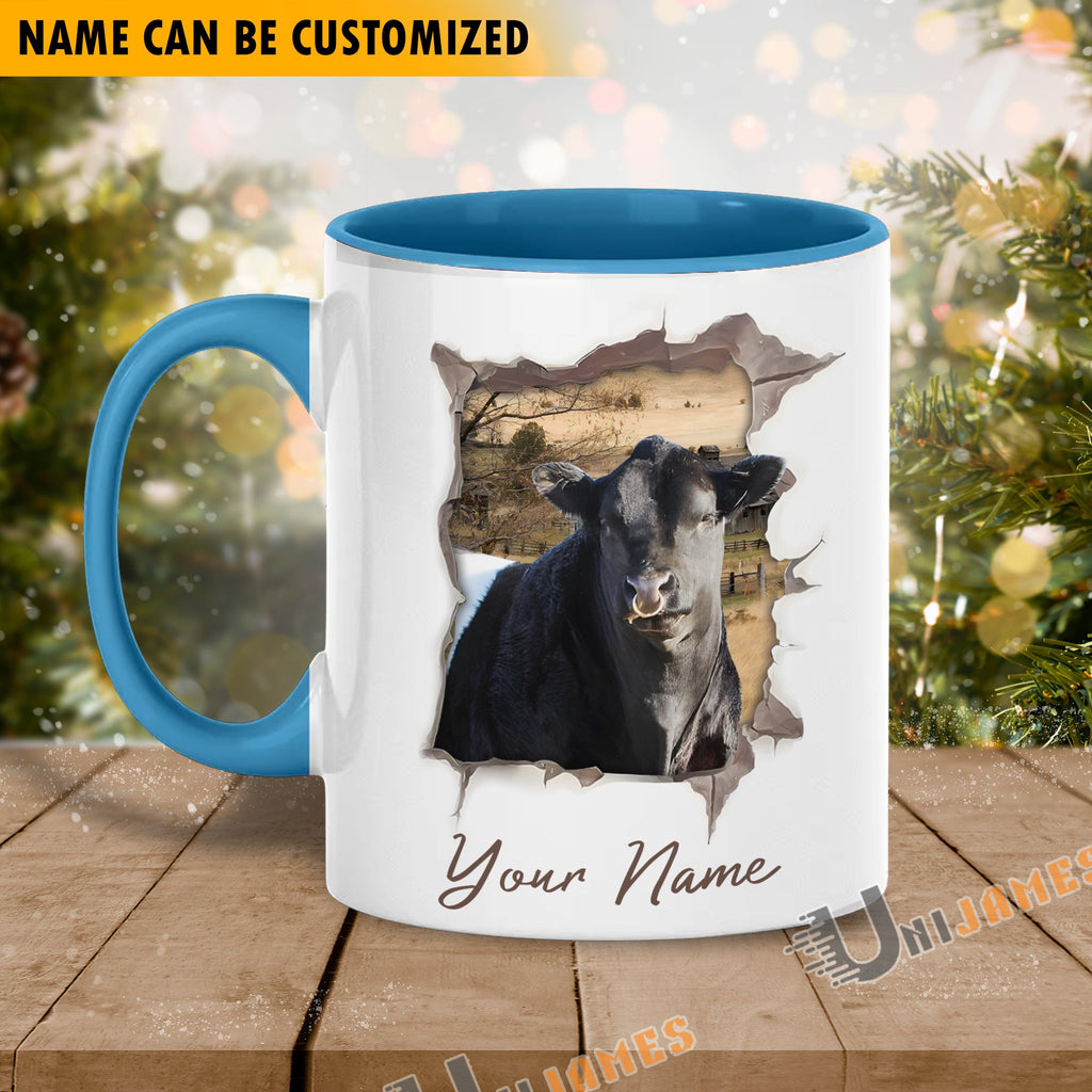 Belted Galloway Funny Personalized Name Two Tone Mug