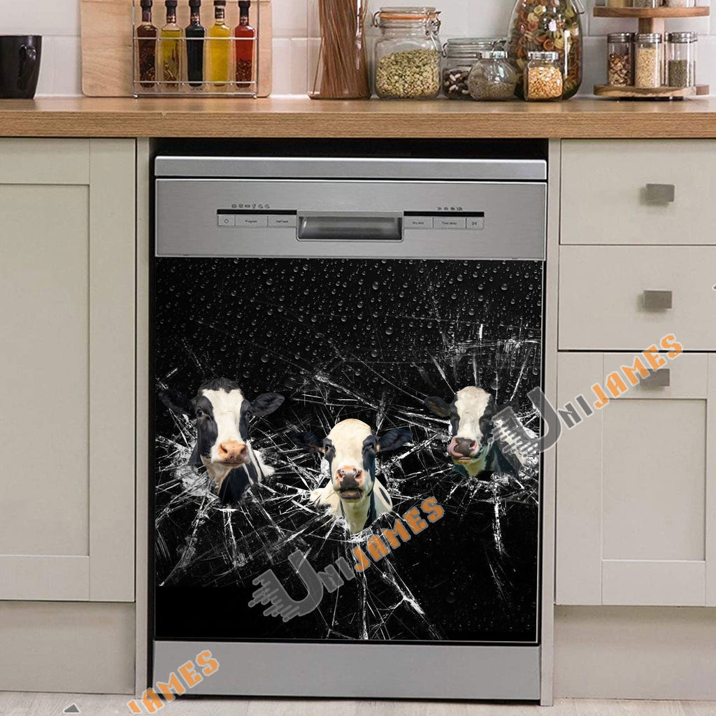 Holstein Broken Glasses Dishwasher Door Cover