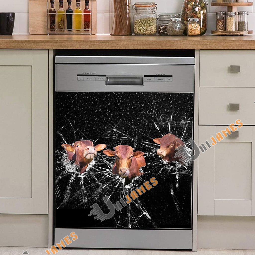 Beefmaster Broken Glasses Dishwasher Door Cover