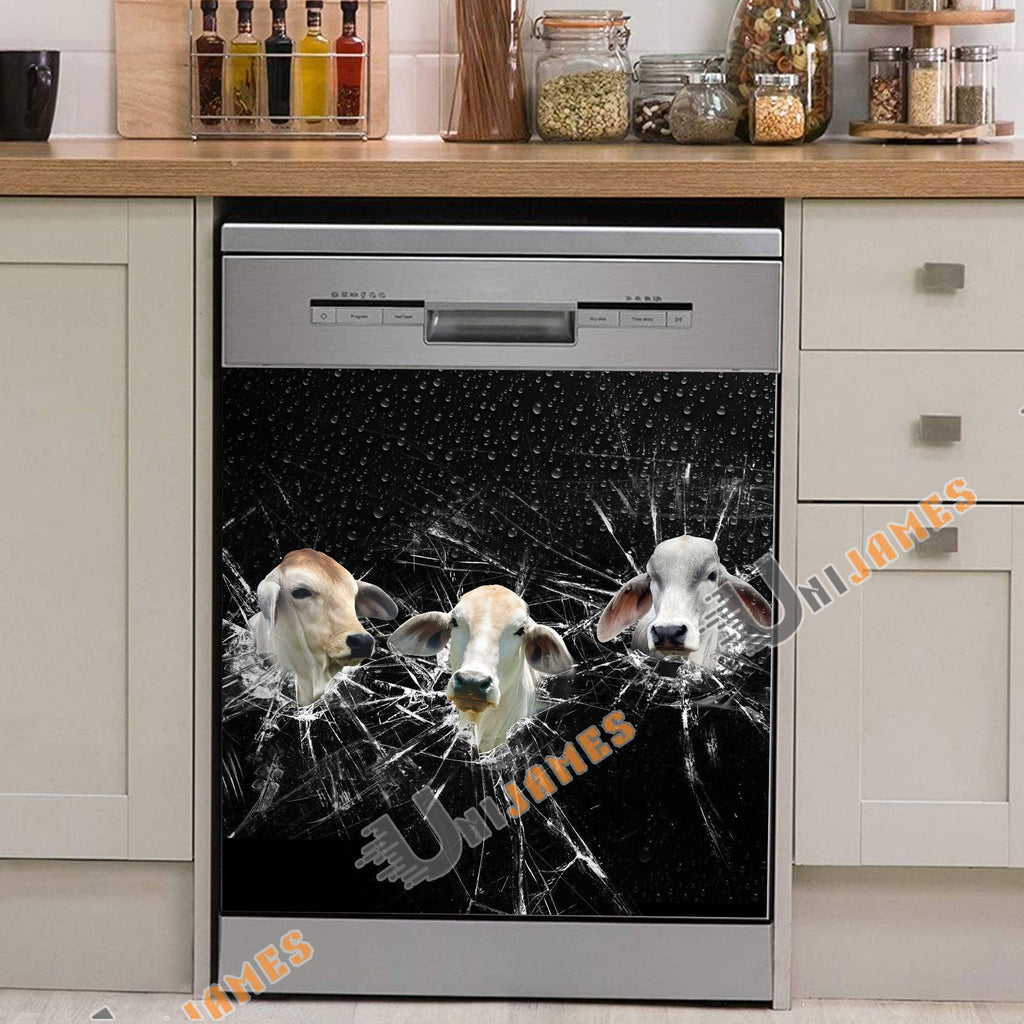 Brahman Broken Glasses Dishwasher Door Cover