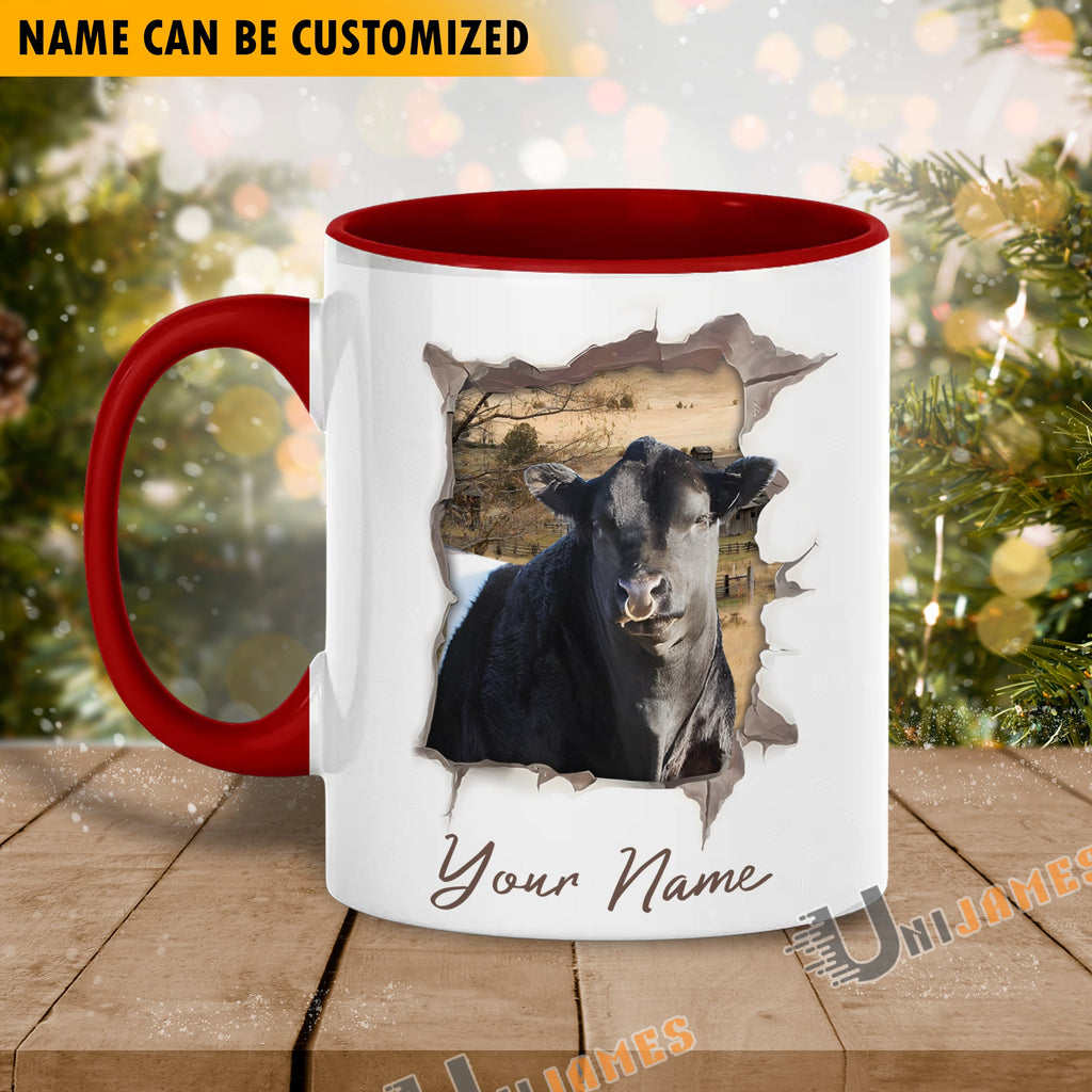Belted Galloway Funny Personalized Name Two Tone Mug