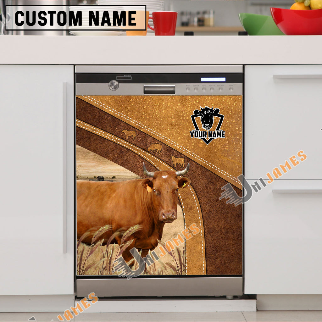 Jersey Brown Custom Name Dishwasher Door Cover