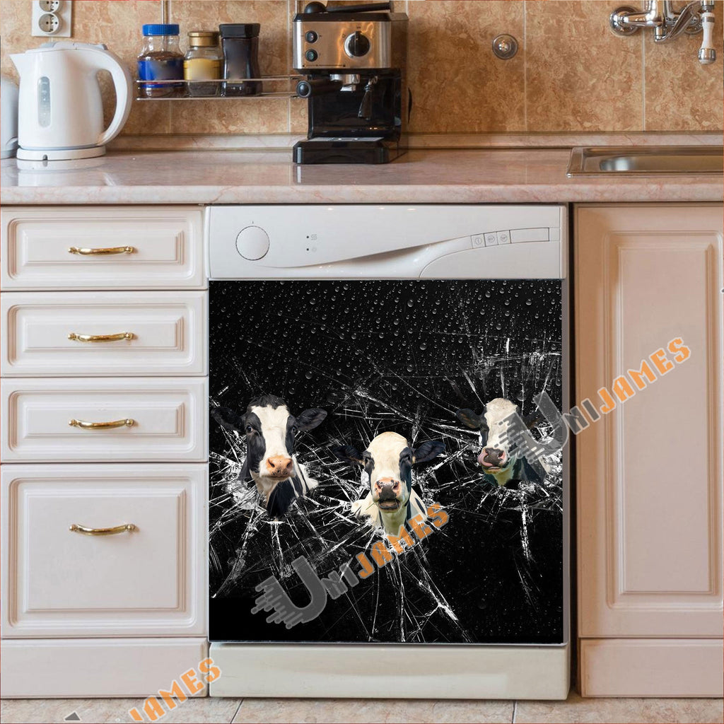 Holstein Broken Glasses Dishwasher Door Cover