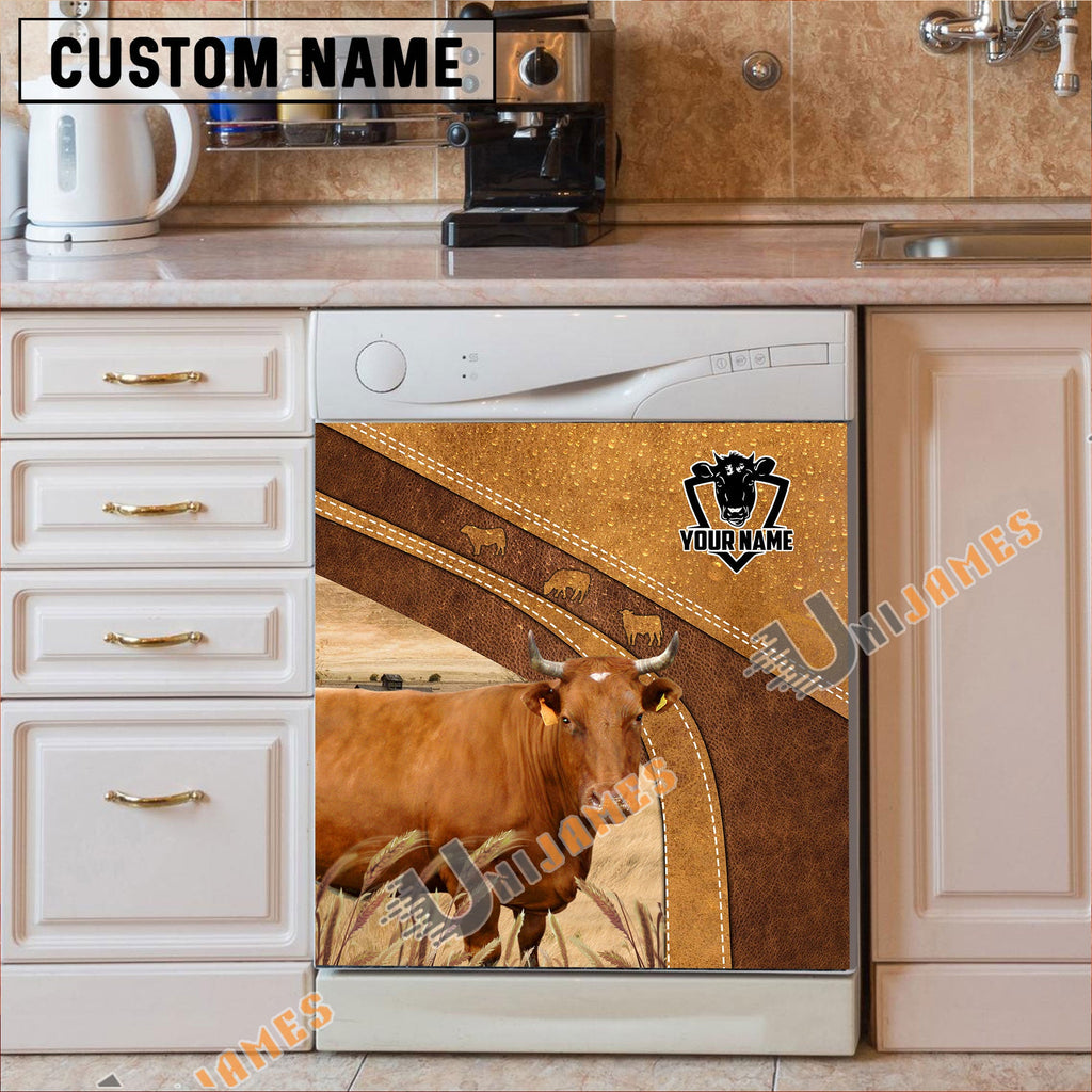 Jersey Brown Custom Name Dishwasher Door Cover