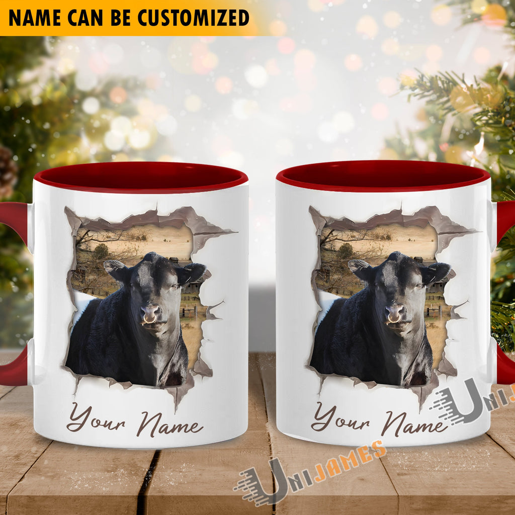 Belted Galloway Funny Personalized Name Two Tone Mug
