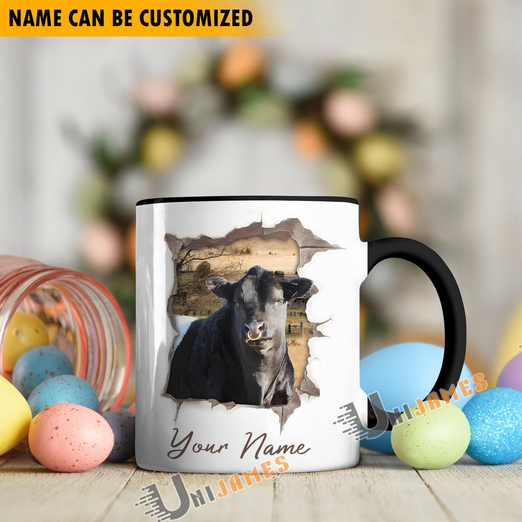 Belted Galloway Funny Personalized Name Two Tone Mug