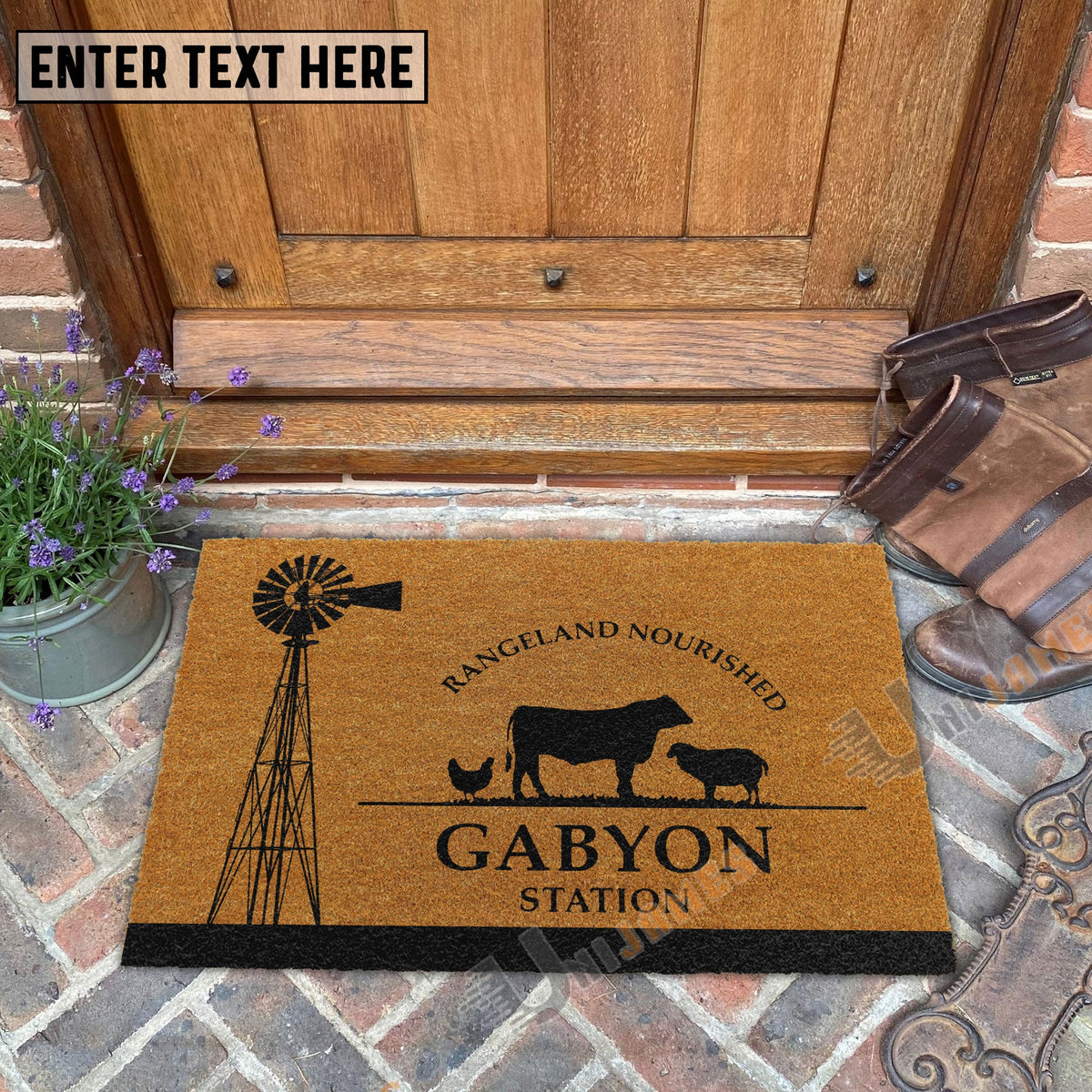 Custom Coir Doormat For Alivia Knight