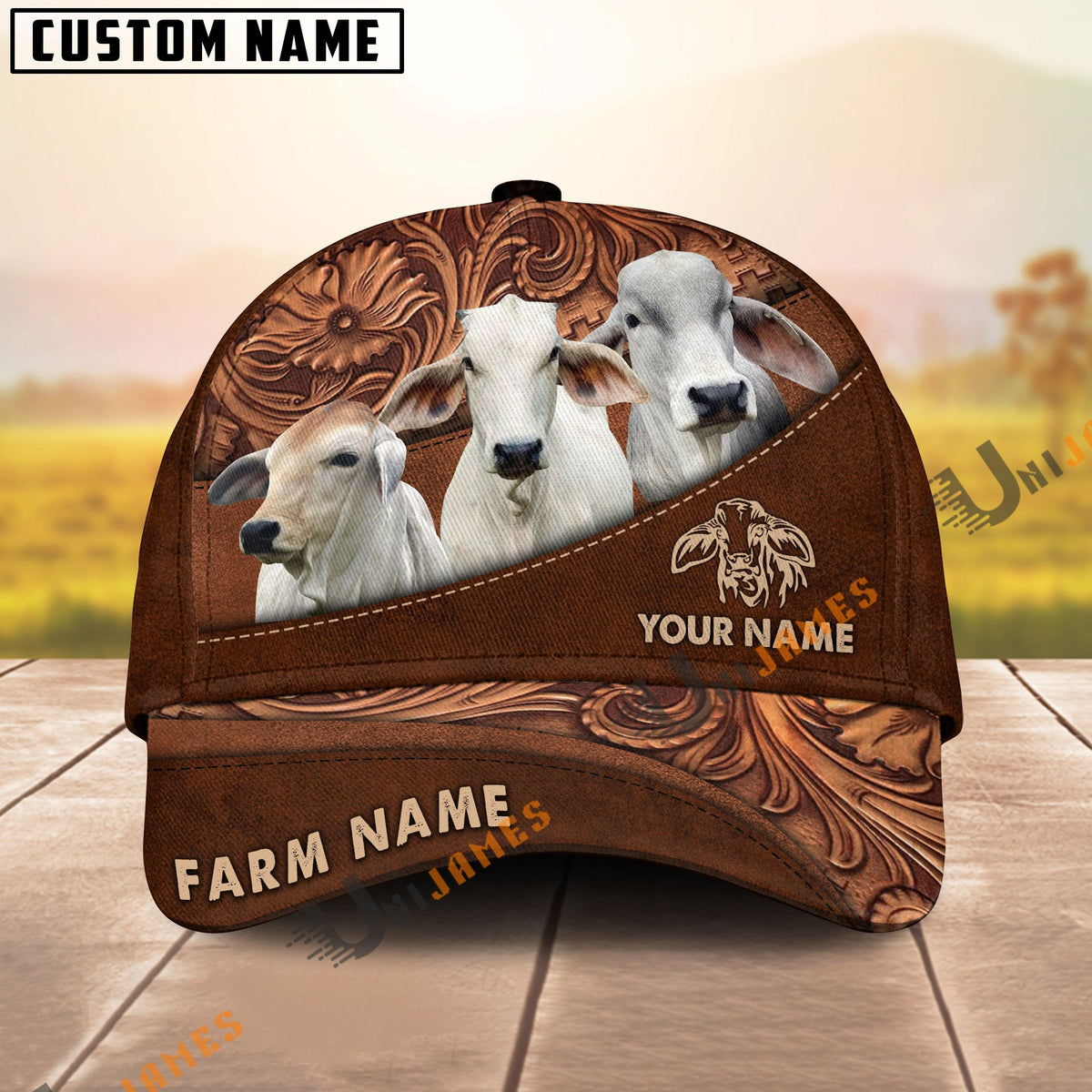 Brahman Farming Life Customized Name And Farm Name 3D Classic Cap