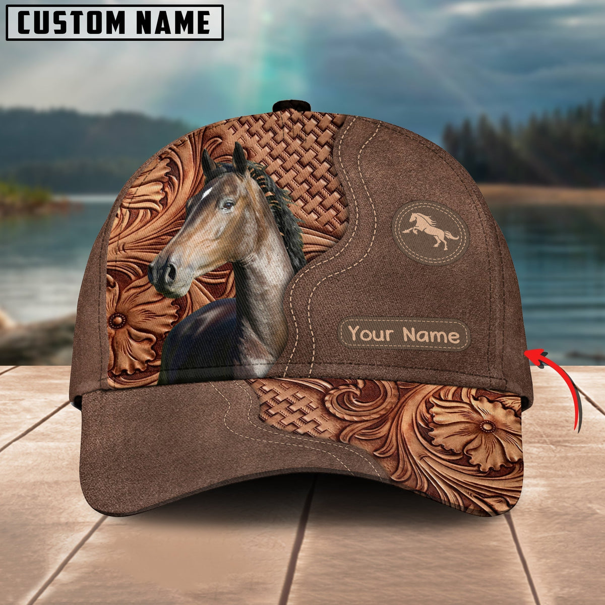 Hackney Horse Custom Name Classic Cap