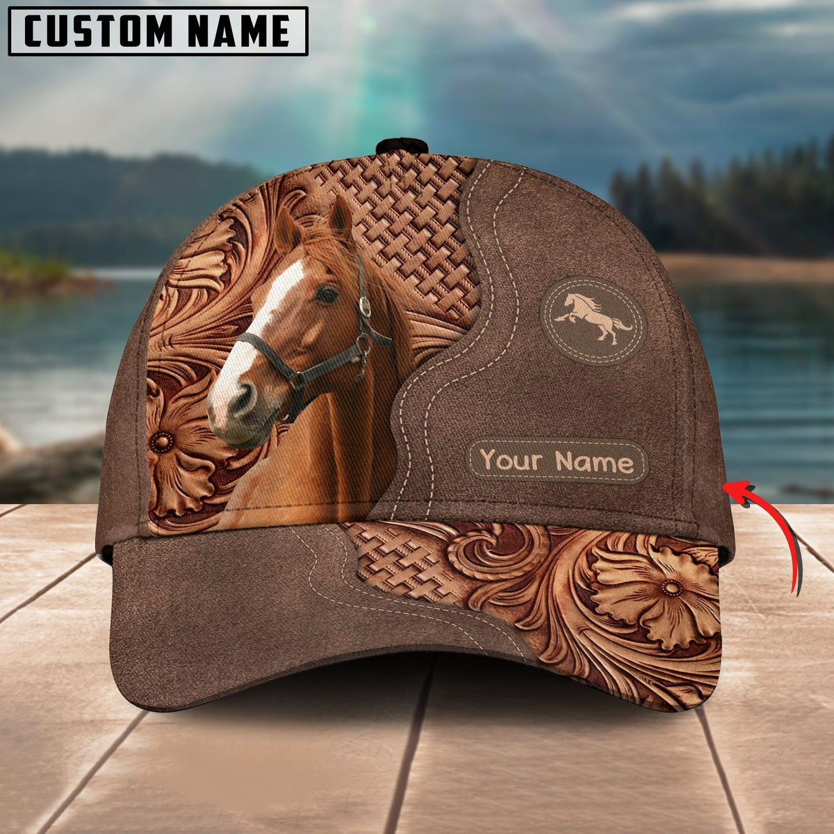 Thoroughbred Horse Custom Name Classic Cap