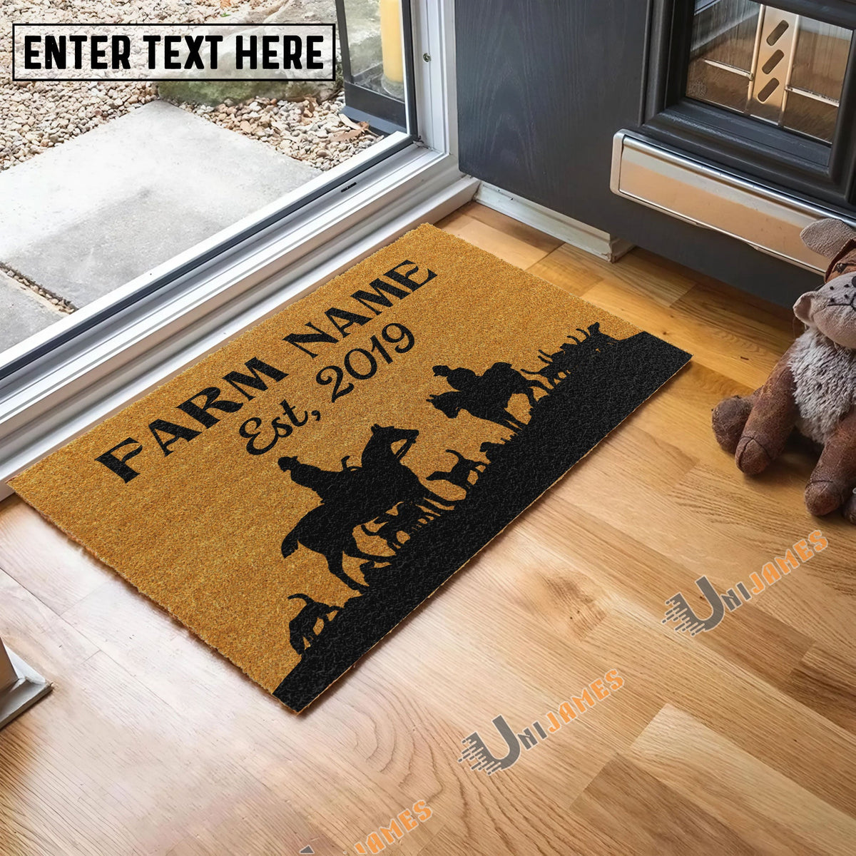 Custom Farm Name Custom Year Coir Doormat For Steve Musso