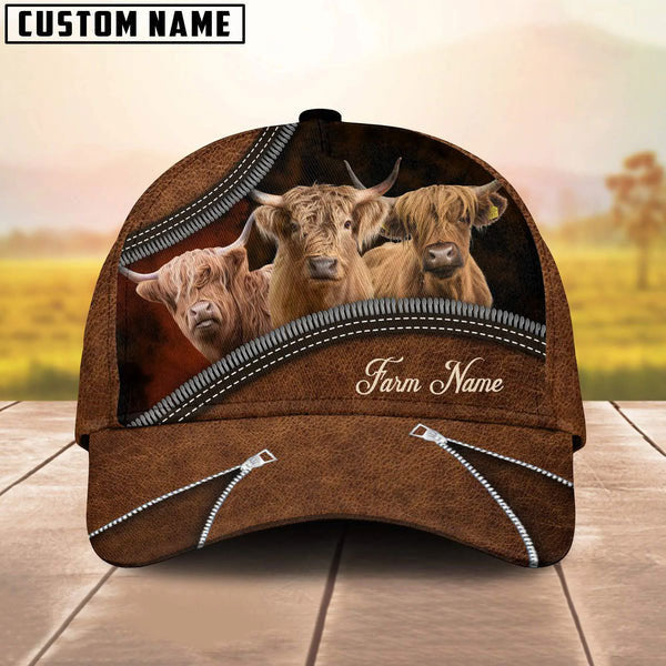 Happiness Highland Customized Farm Name 3D Classic Cap