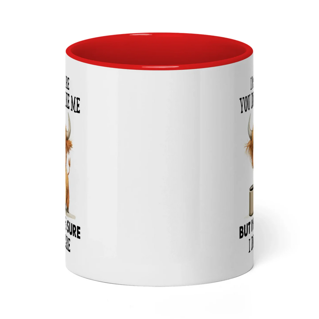 I'm 97% Sure You Don't Like Me Cow Two Tone Mug