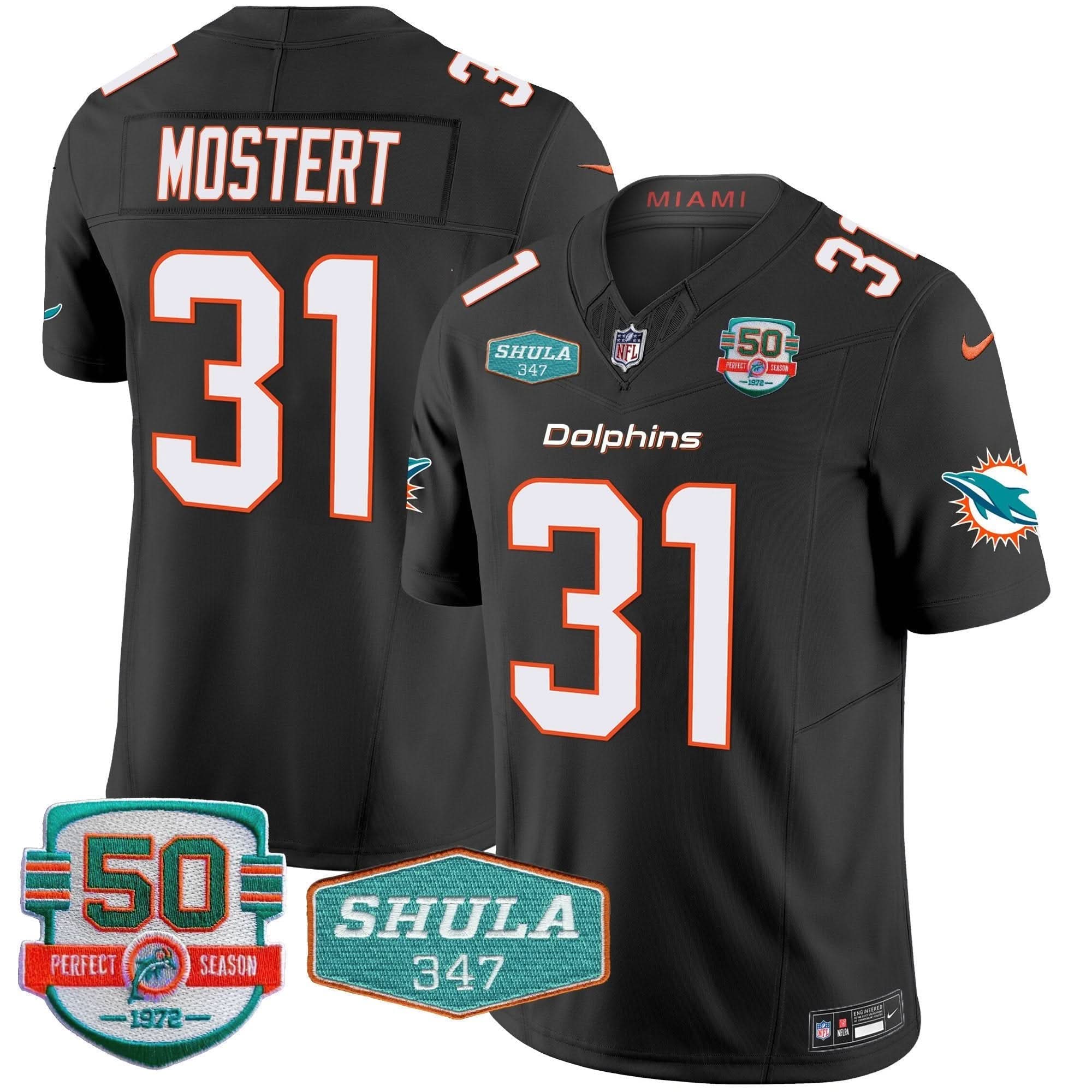 MIA Shula 347 Patch Vapor Limited Jersey V2