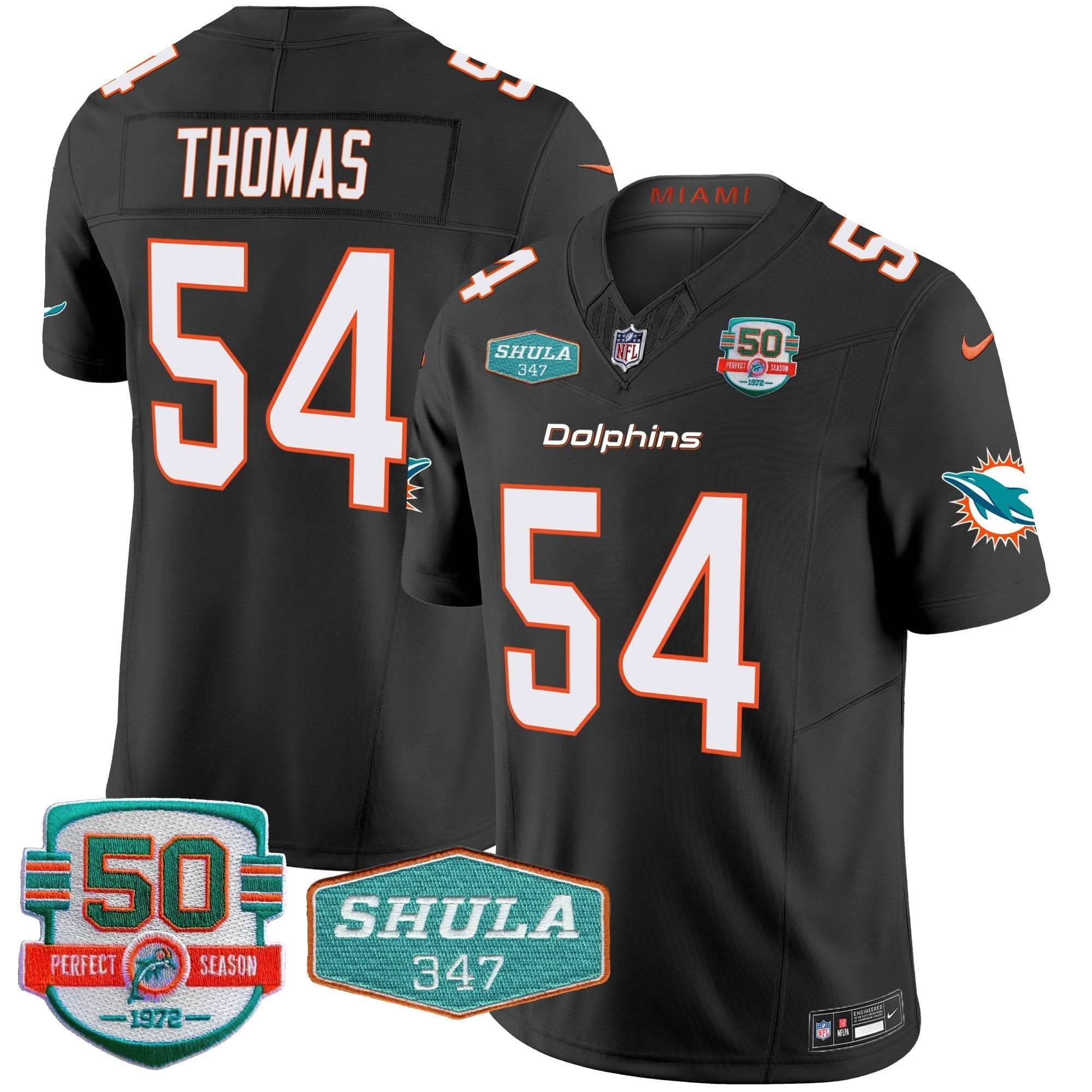 MIA Shula 347 Patch Vapor Limited Jersey V2