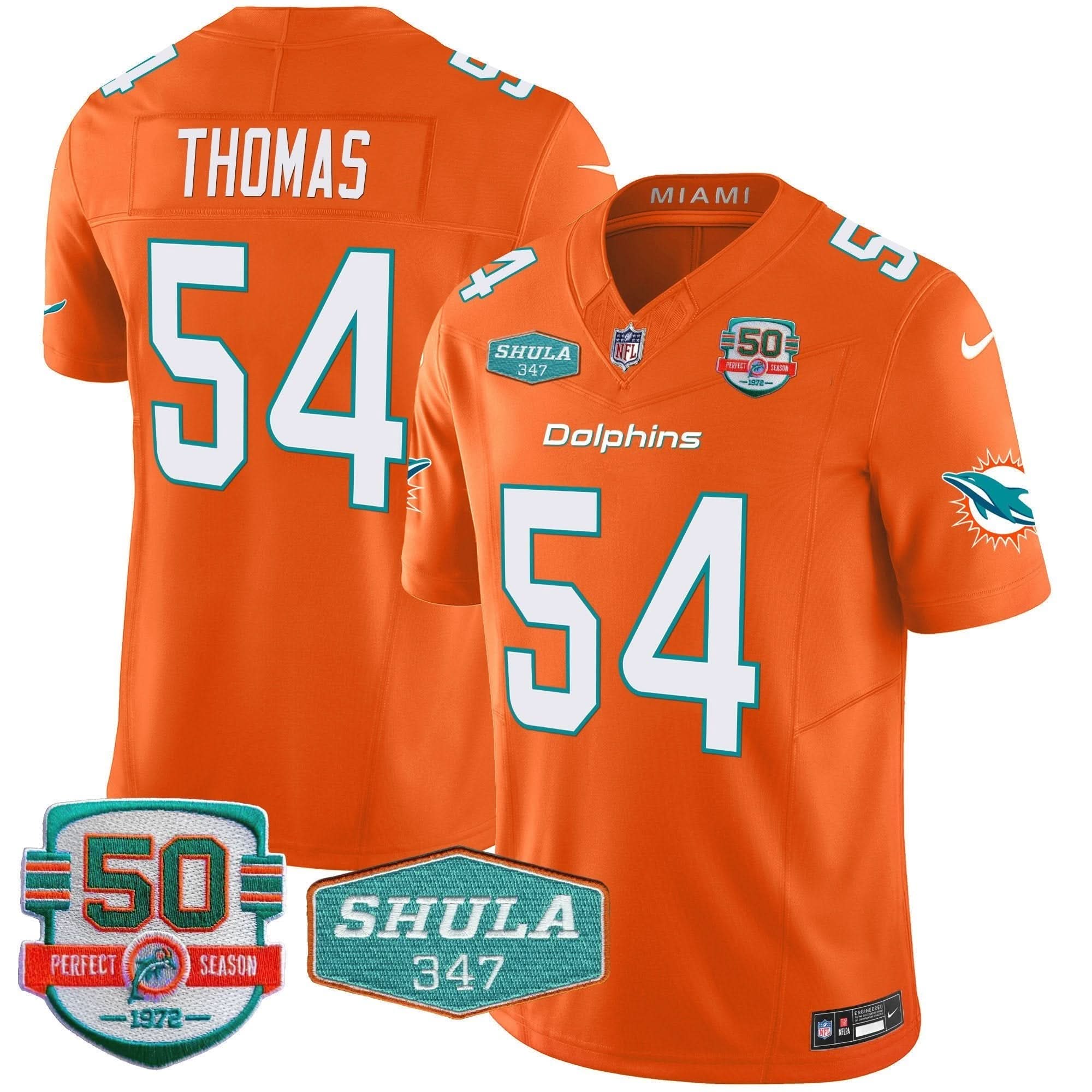 MIA Shula 347 Patch Vapor Limited Jersey V2