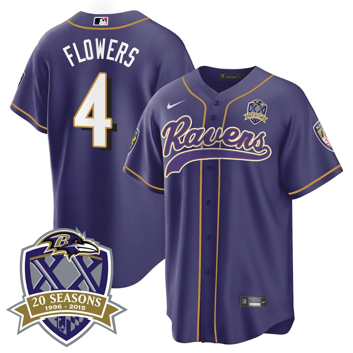BAL 20th Season Patch Baseball Jersey - All Stitched