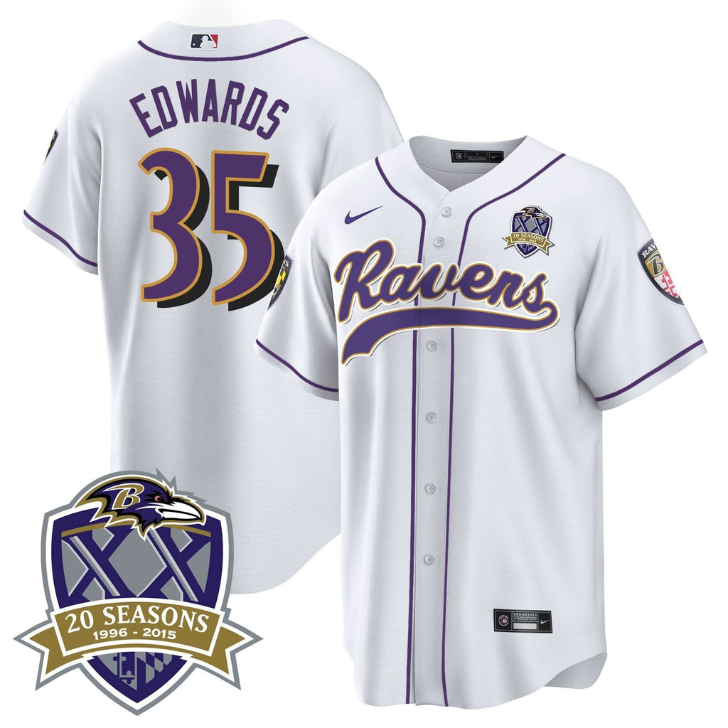 BAL 20th Season Patch Baseball Jersey - All Stitched