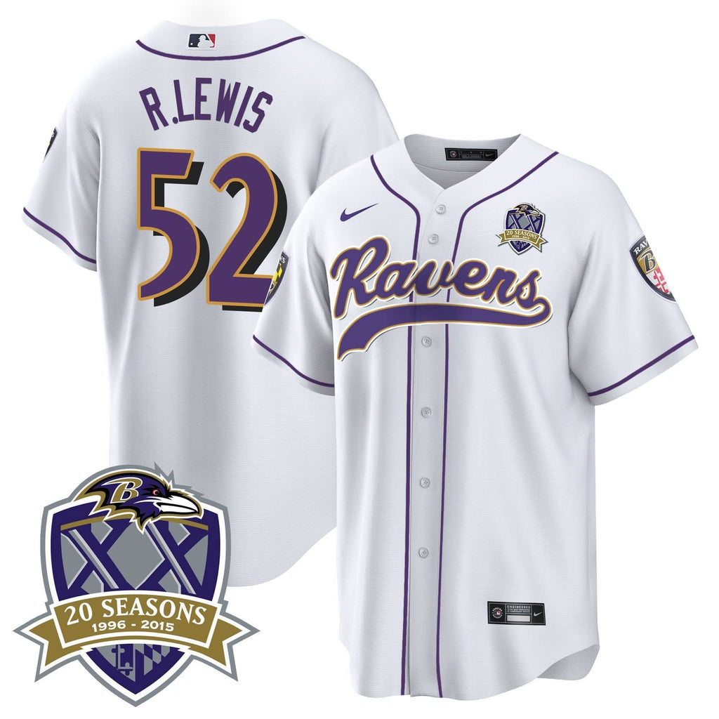 BAL 20th Season Patch Baseball Jersey - All Stitched