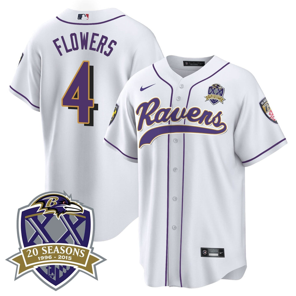 BAL 20th Season Patch Baseball Jersey - All Stitched
