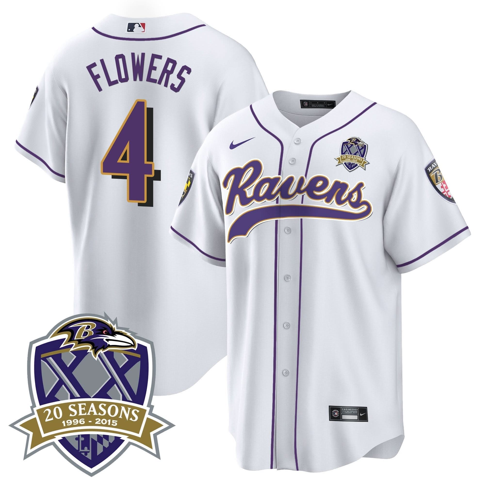 BAL 20th Season Patch Baseball Jersey - All Stitched